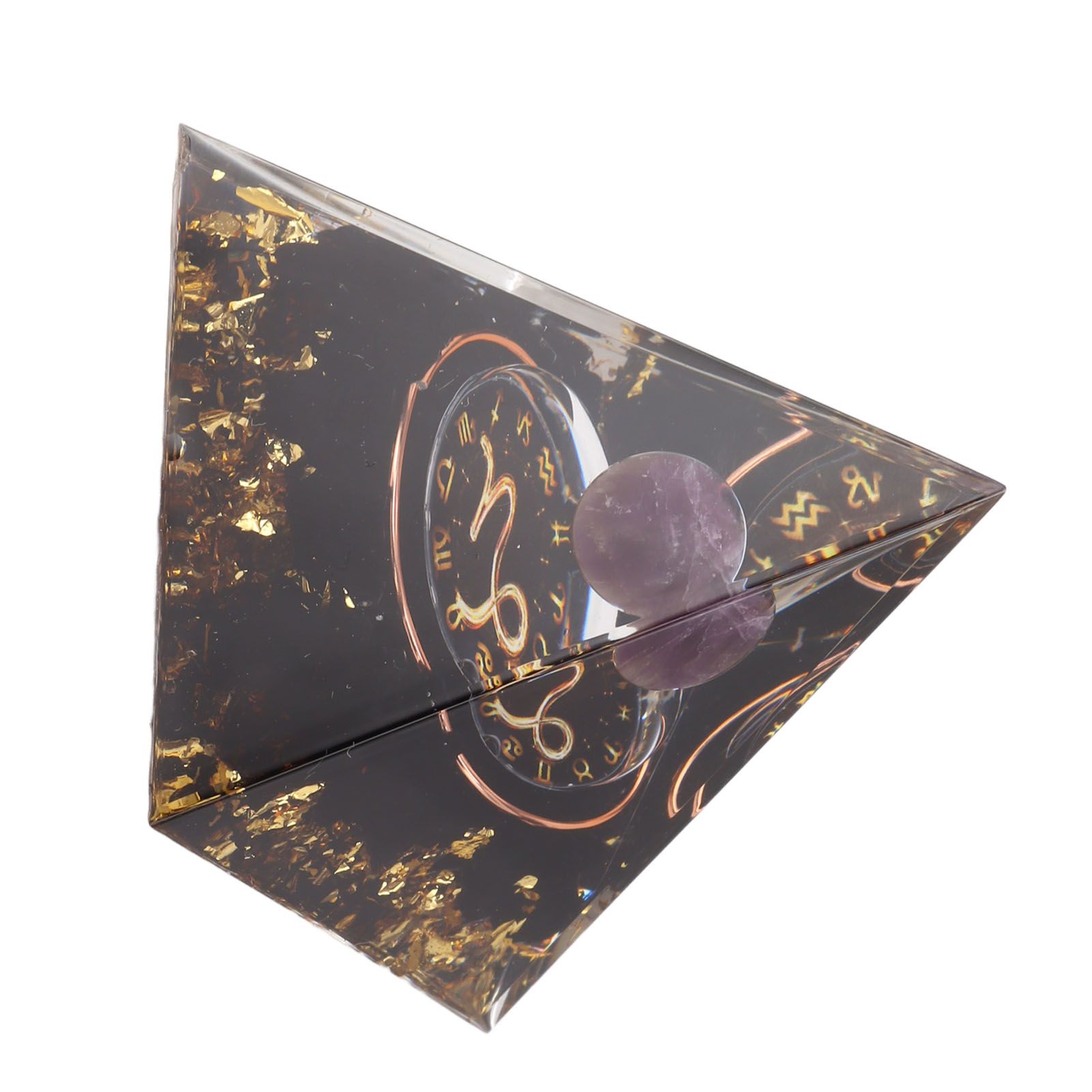 5cm Orgonite Pyramid for Positive Energy Healing Crystal Pyramid Meditation Orgonite Pyramids Chakra Zodiac Energy Generator Capricorn - Image 8