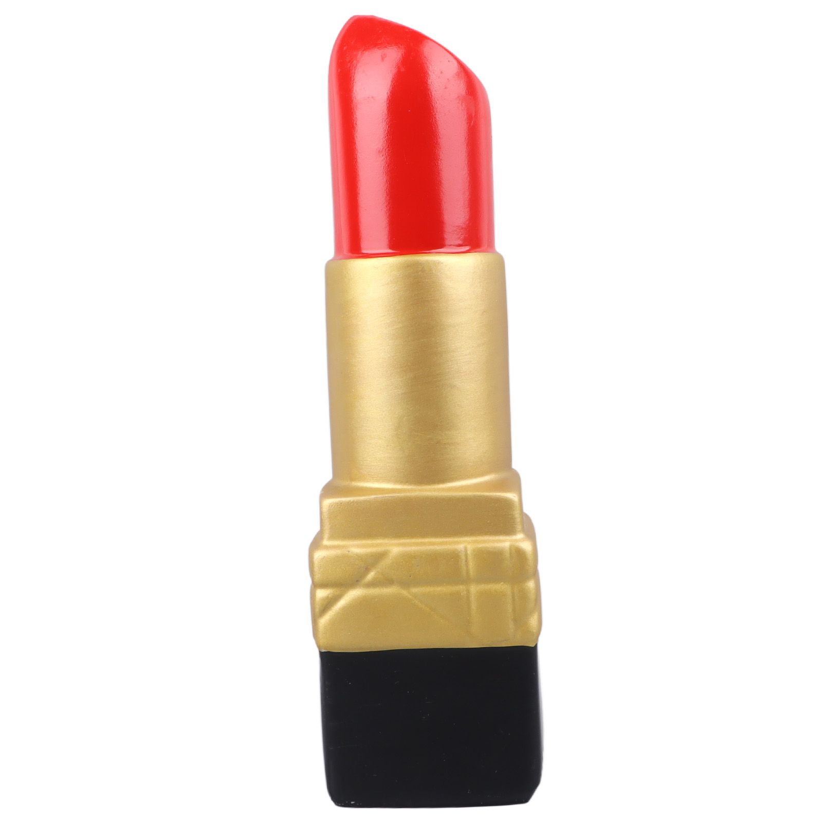 Creative Lipstick Shape Vase Beautiful Resin Exquisite Realistic Lipstick Shape Decorative Vase for Book Shop Coffee Shop Gold - Image 4