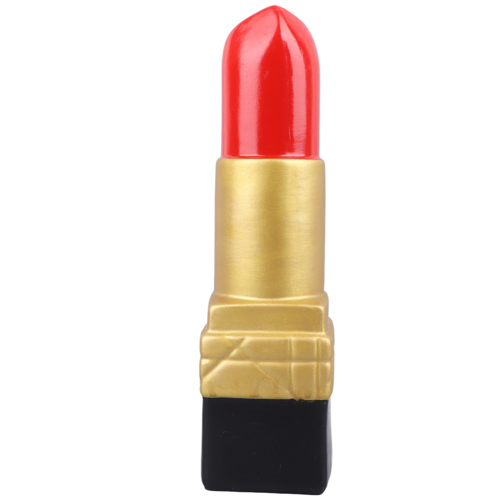 Creative Lipstick Shape Vase Beautiful Resin Exquisite Realistic Lipstick Shape Decorative Vase for Book Shop Coffee Shop Gold - Image 6