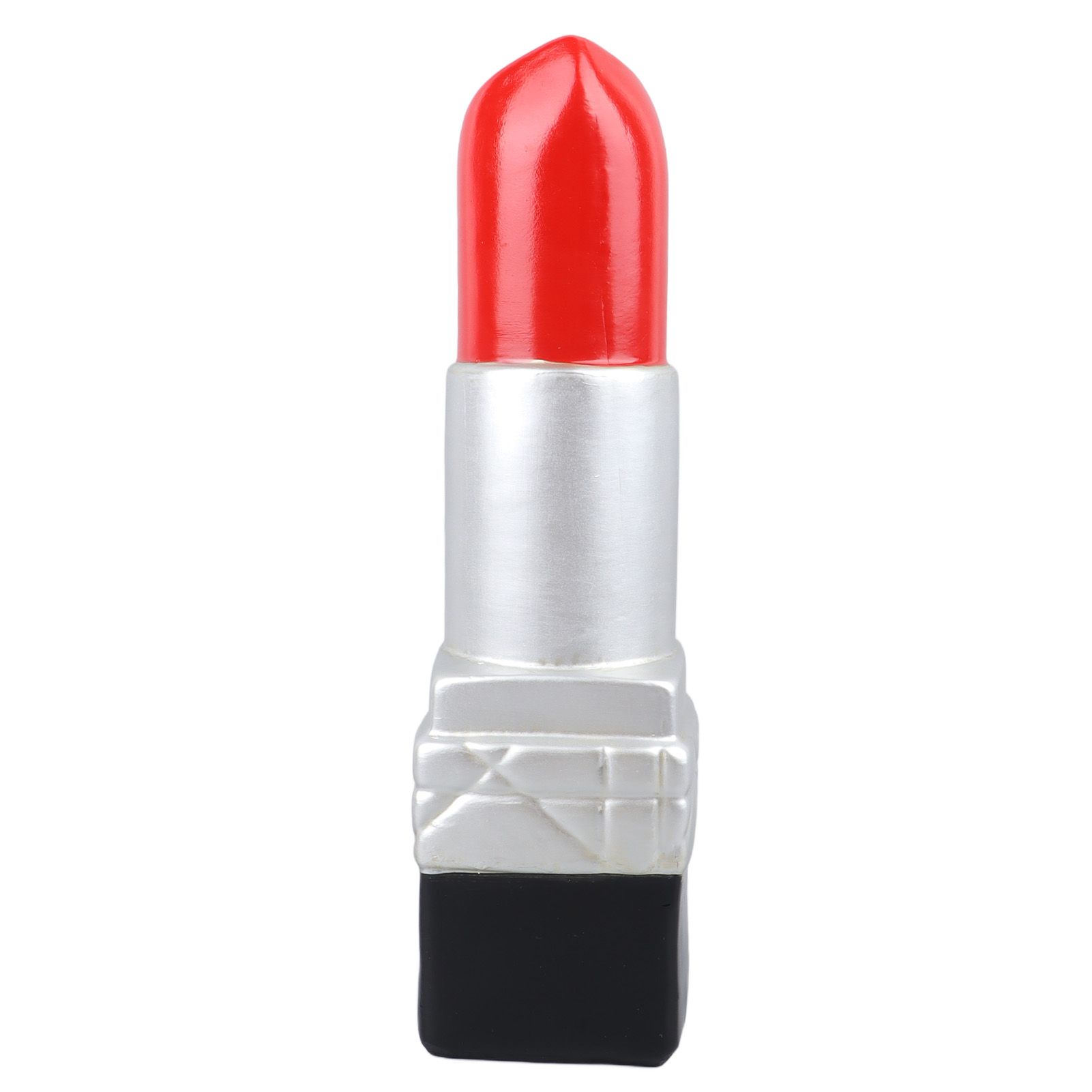 Creative Lipstick Shape Vase Beautiful Resin Exquisite Realistic Lipstick Shape Decorative Vase for Book Shop Coffee Shop Silver - Image 4