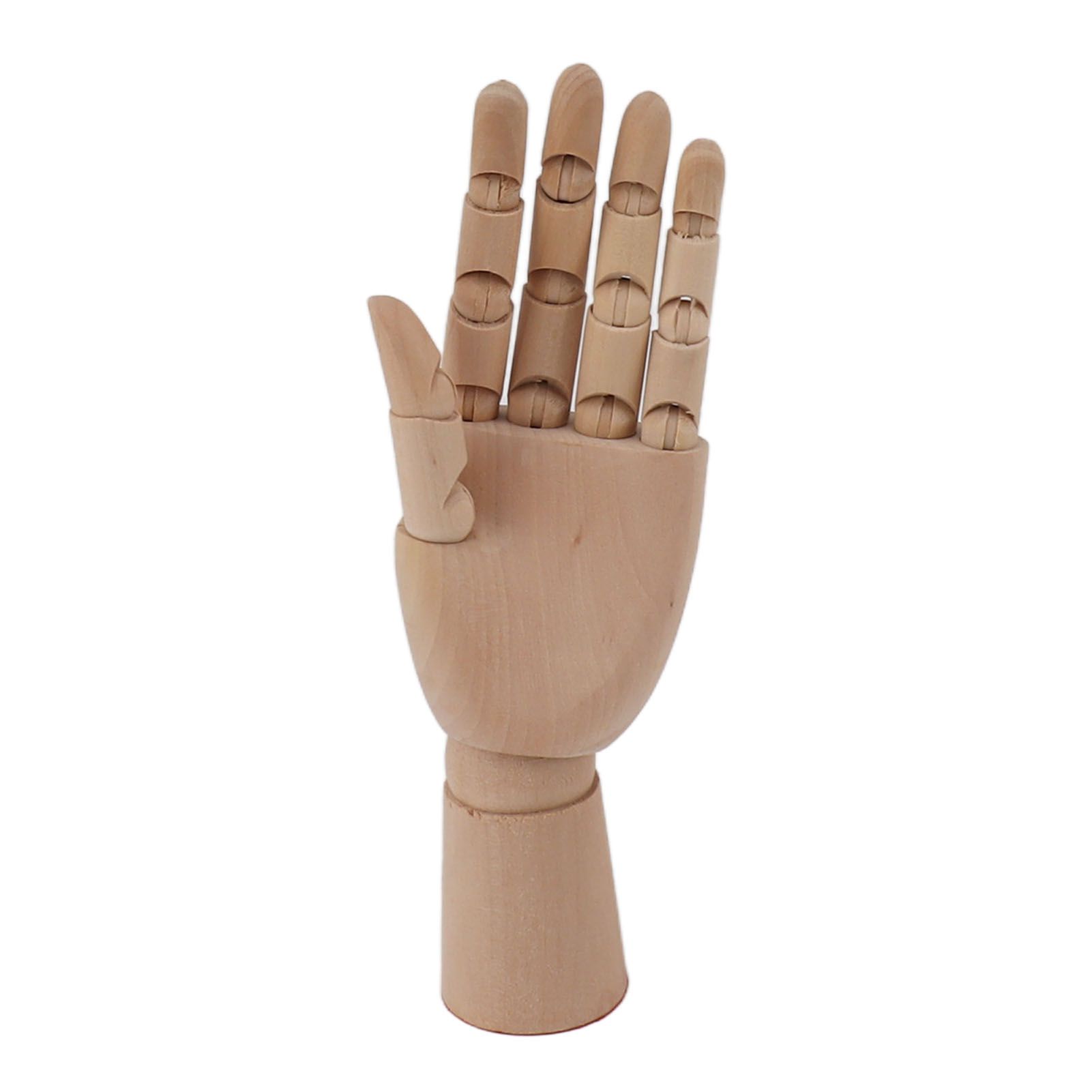 Flexible Wooden Hand Model Moveable Wooden Artists Manikin Hand Figure Hand Model for Sketching Drawing Painting 7116A 0101 Left Hand Small - Image 1