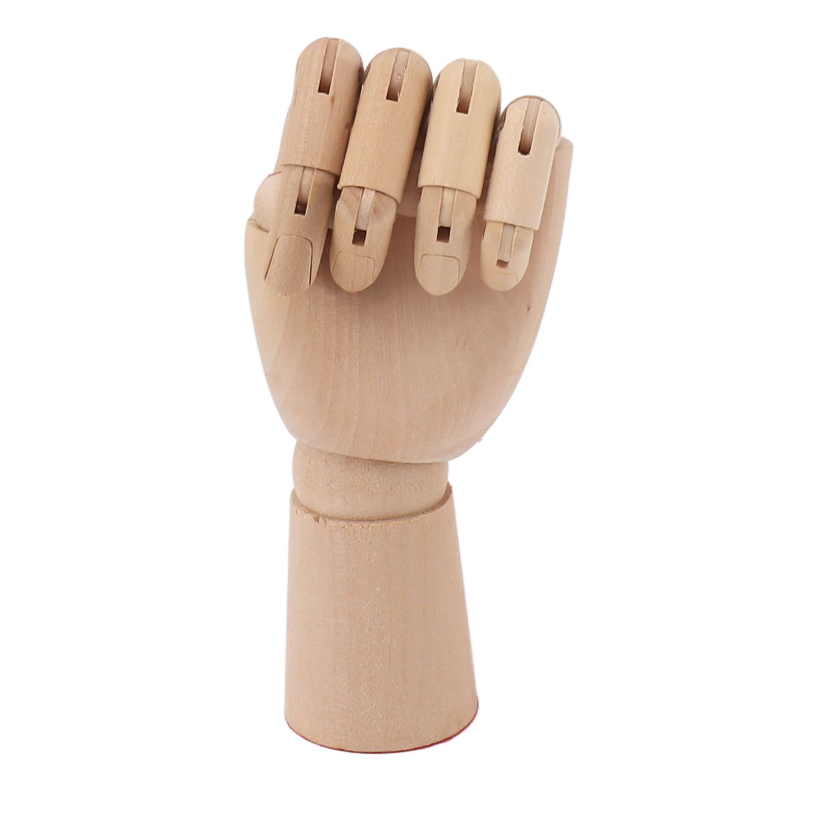 Flexible Wooden Hand Model Moveable Wooden Artists Manikin Hand Figure Hand Model for Sketching Drawing Painting 7116A 0101 Left Hand Small - Image 2