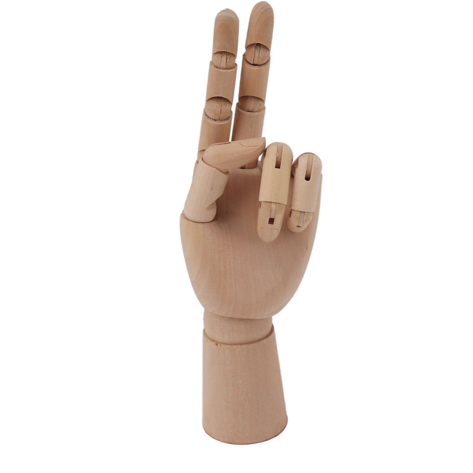 Flexible Wooden Hand Model Moveable Wooden Artists Manikin Hand Figure Hand Model for Sketching Drawing Painting 7116A 0101 Left Hand Small - Image 3