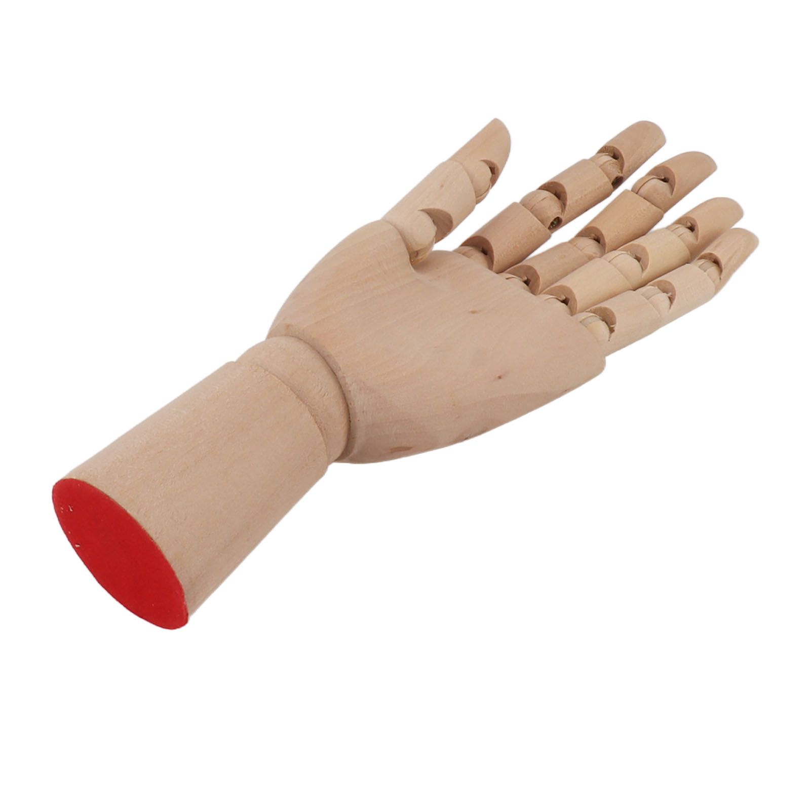 Flexible Wooden Hand Model Moveable Wooden Artists Manikin Hand Figure Hand Model for Sketching Drawing Painting 7116A 0101 Left Hand Small - Image 4