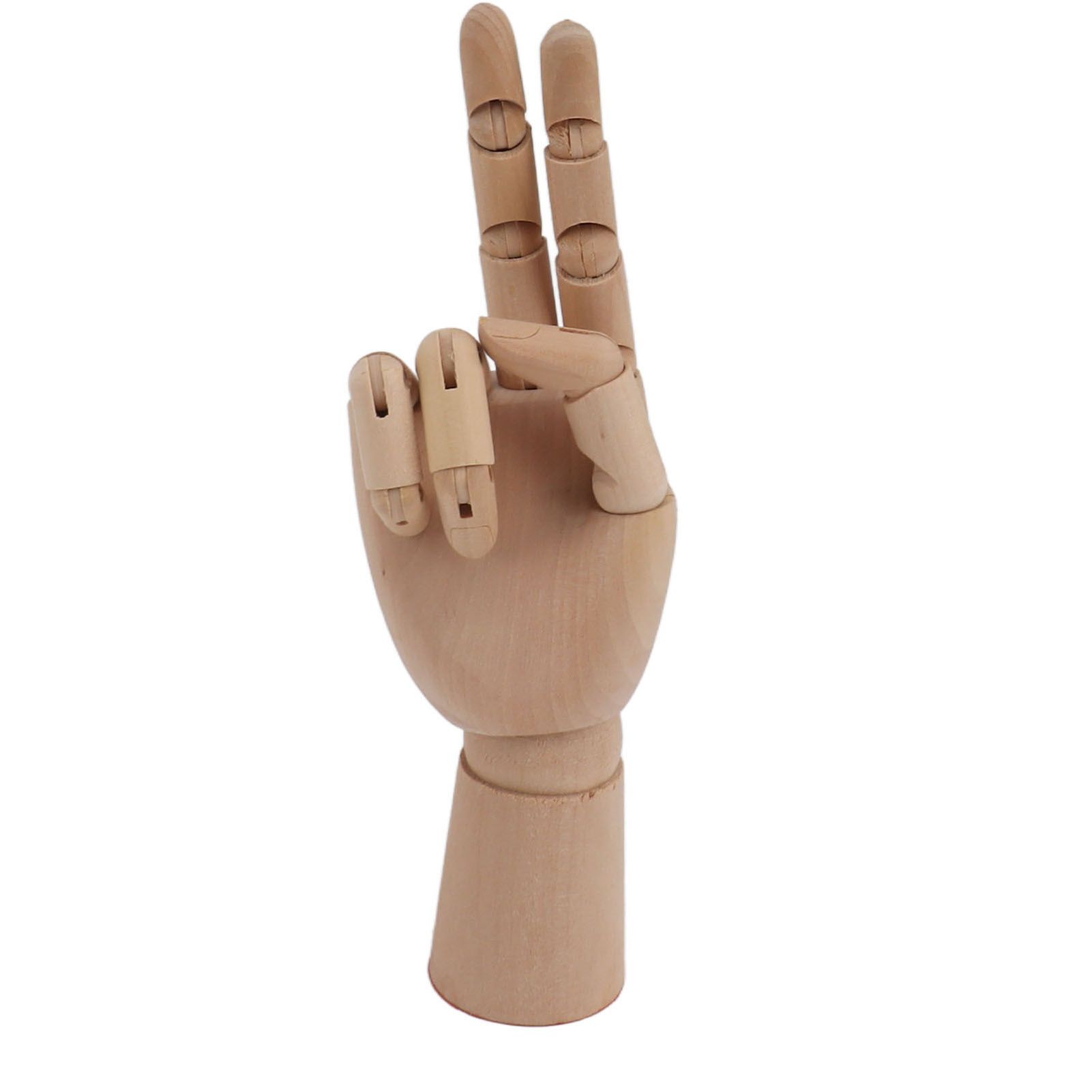 Flexible Wooden Hand Model Moveable Wooden Artists Manikin Hand Figure Hand Model for Sketching Drawing Painting 7116A 0201 Right Hand Small - Image 1