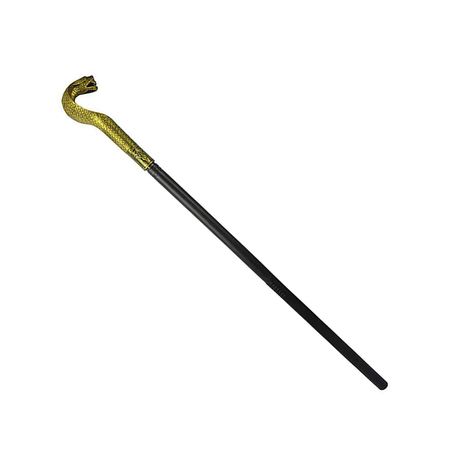 Mystical Pharaoh Accessory Ancient Egyptian Style Staff Scepter Costume Accessory Prop for Halloween Dress Up Parties Golden Snake Head - Image 3