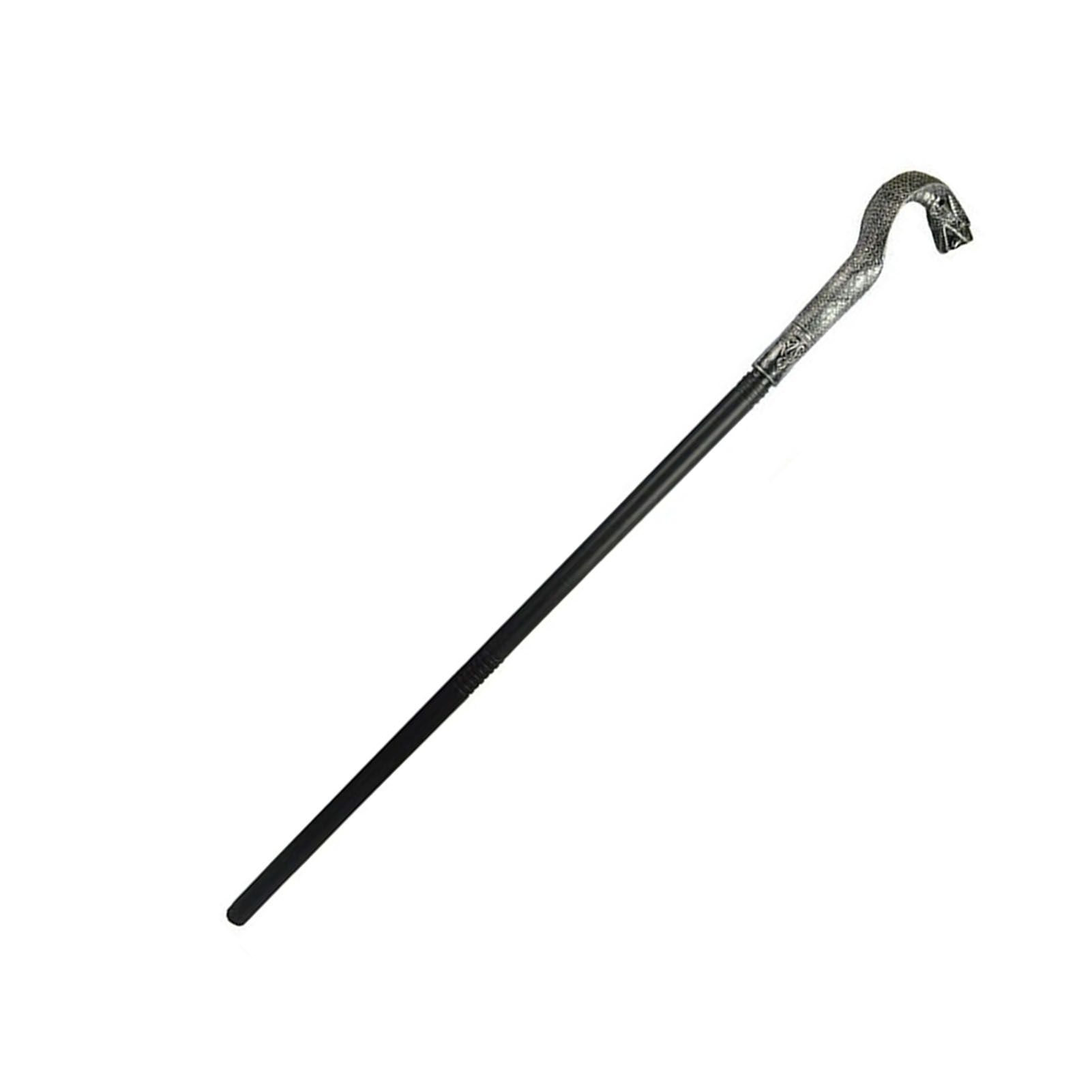 Mystical Pharaoh Accessory Ancient Egyptian Style Staff Scepter Costume Accessory Prop for Halloween Dress Up Parties Silver Snake Head - Image 4