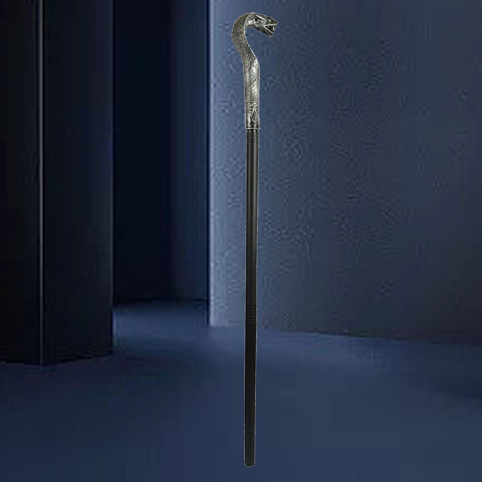 Mystical Pharaoh Accessory Ancient Egyptian Style Staff Scepter Costume Accessory Prop for Halloween Dress Up Parties Silver Snake Head - Image 6