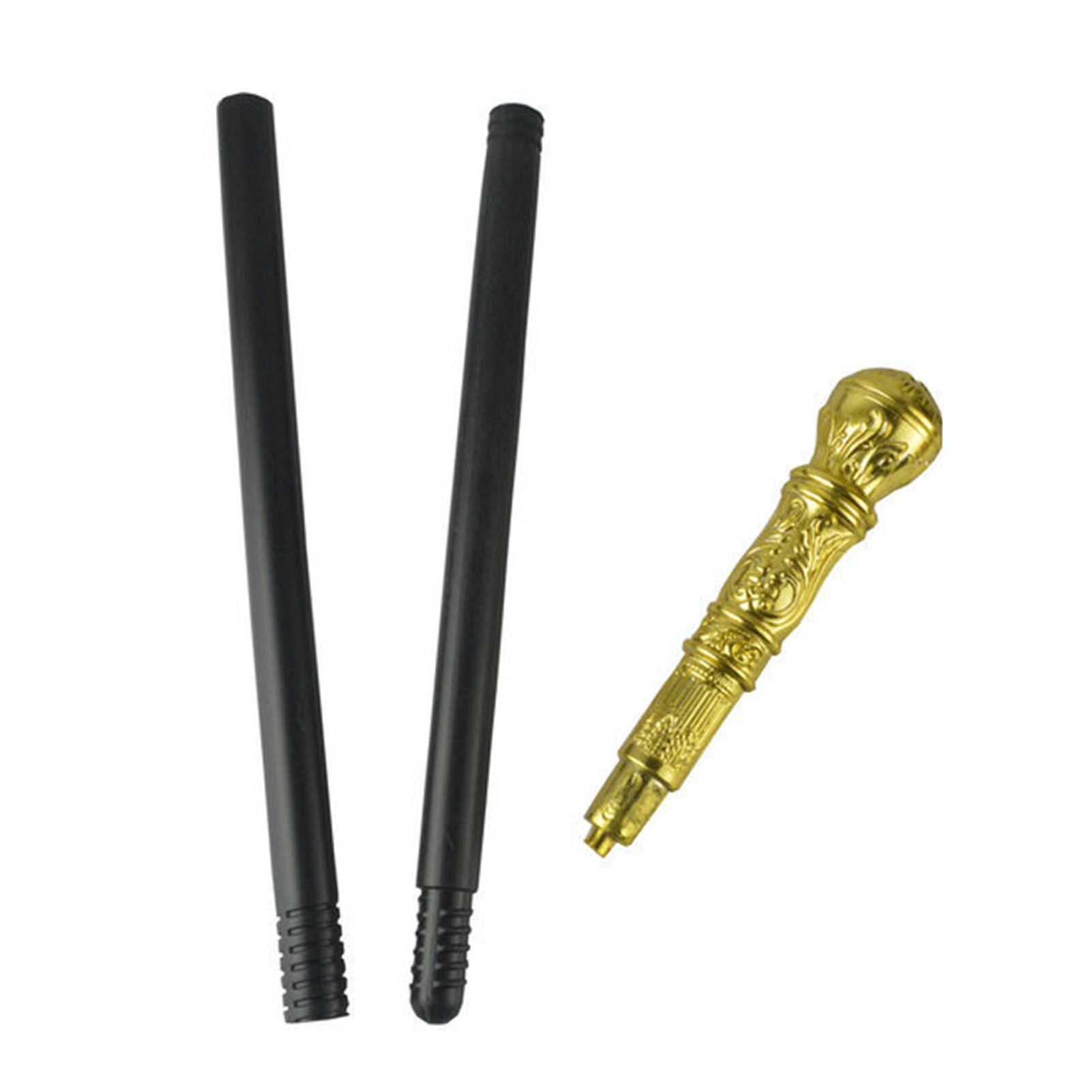 Mystical Pharaoh Accessory Ancient Egyptian Style Staff Scepter Costume Accessory Prop for Halloween Dress Up Parties Golden Round Head - Image 1