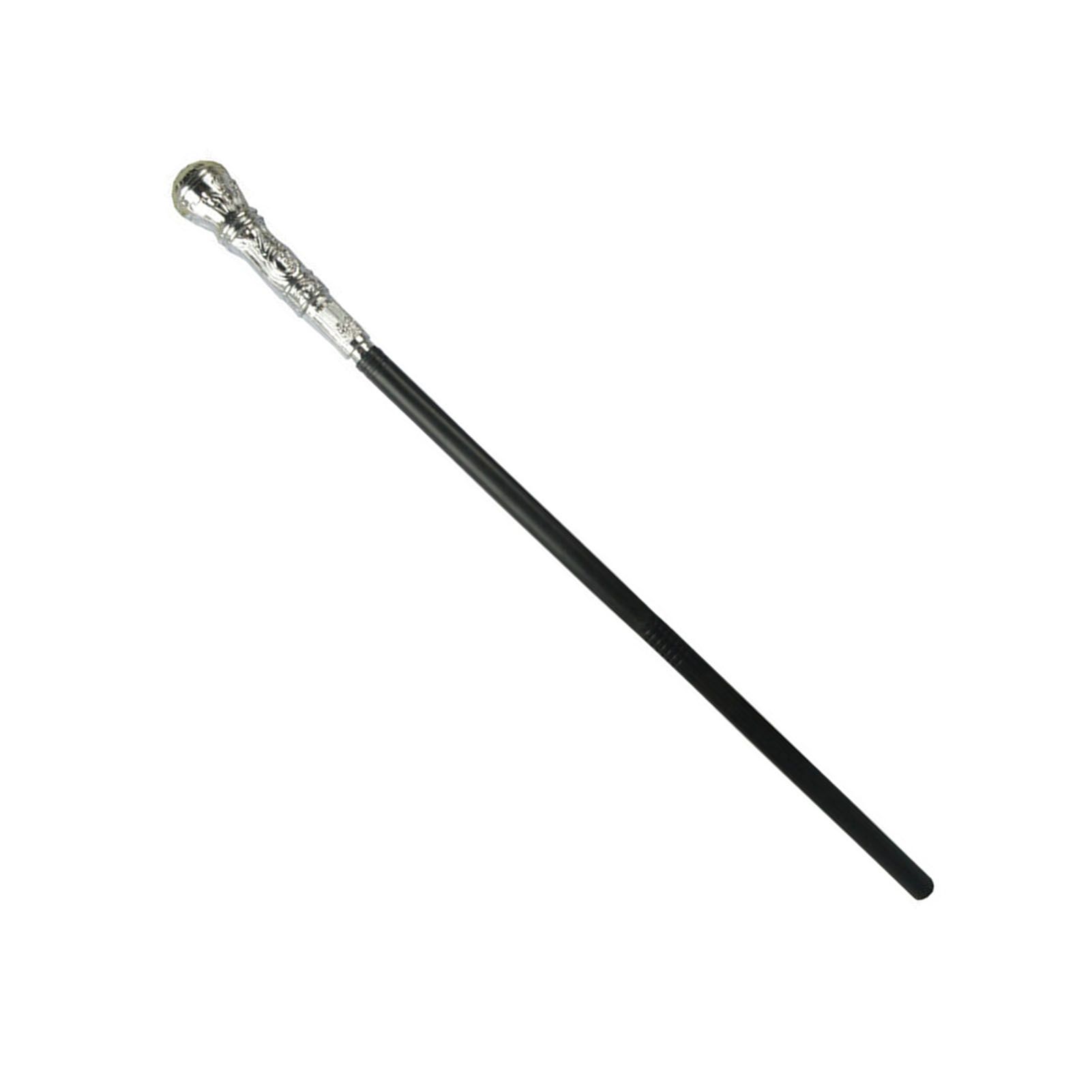 Mystical Pharaoh Accessory Ancient Egyptian Style Staff Scepter Costume Accessory Prop for Halloween Dress Up Parties Silver Round Head - Image 3