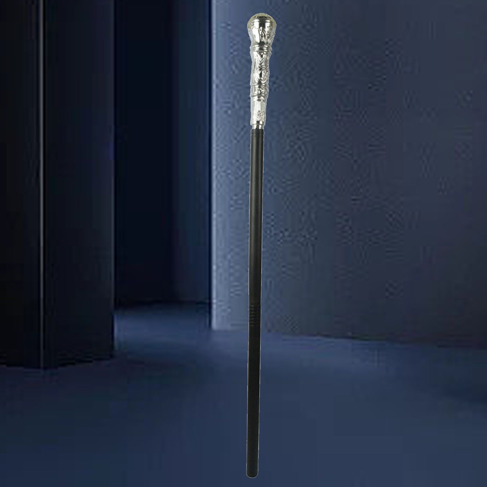 Mystical Pharaoh Accessory Ancient Egyptian Style Staff Scepter Costume Accessory Prop for Halloween Dress Up Parties Silver Round Head - Image 6