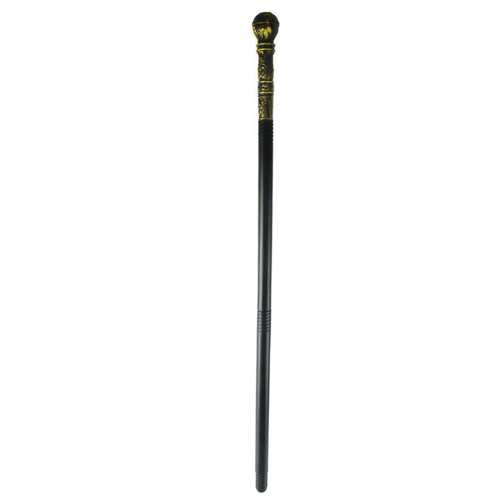 Mystical Pharaoh Accessory Ancient Egyptian Style Staff Scepter Costume Accessory Prop for Halloween Dress Up Parties Golden Bronze Round Head - Image 2
