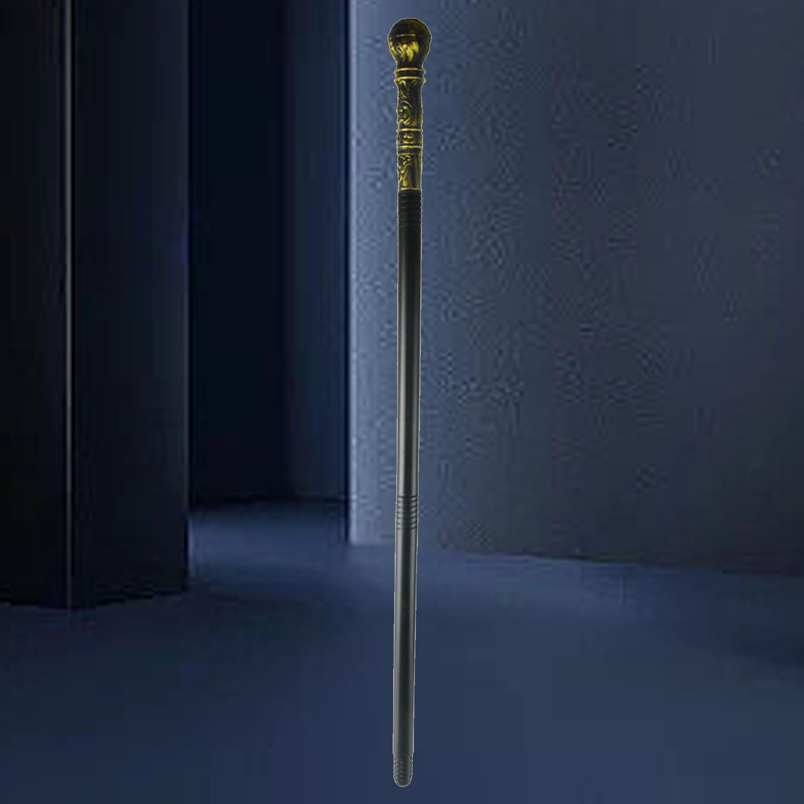 Mystical Pharaoh Accessory Ancient Egyptian Style Staff Scepter Costume Accessory Prop for Halloween Dress Up Parties Golden Bronze Round Head - Image 6