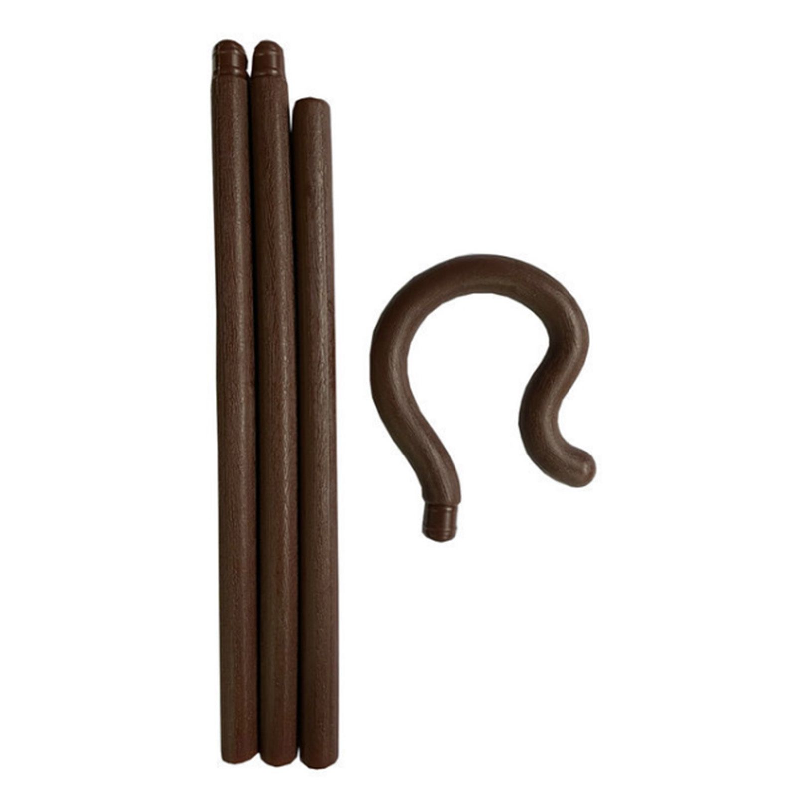 Egypt Pharaoh Scepter Shepherd Costume Crook Staff Halloween Crutch Stick Cosplay Decoration Cane Prop Wand Decorative Plastic Party Crutch - Image 1