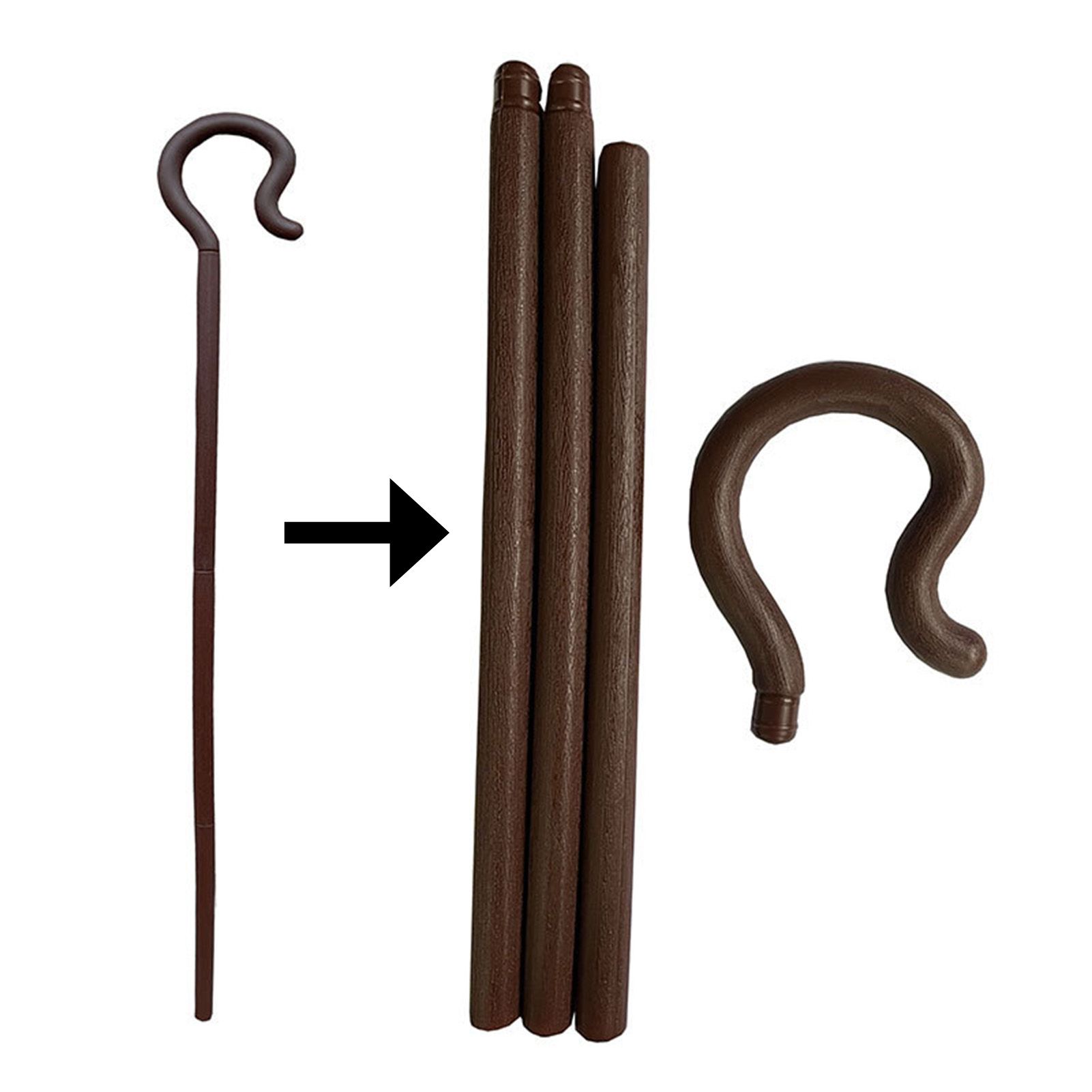 Egypt Pharaoh Scepter Shepherd Costume Crook Staff Halloween Crutch Stick Cosplay Decoration Cane Prop Wand Decorative Plastic Party Crutch - Image 4