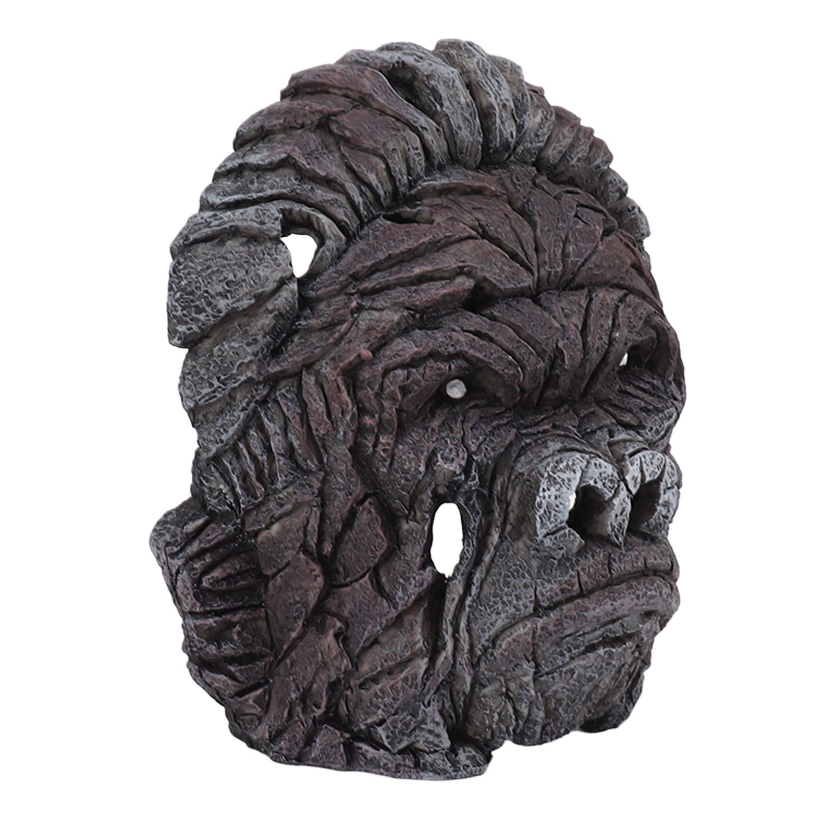 Gorilla Head Sculpture 6.3in Animal Head Figurine Resin Hollow Out Design Statue Decor for Living Room Office Bookshelf - Image 7