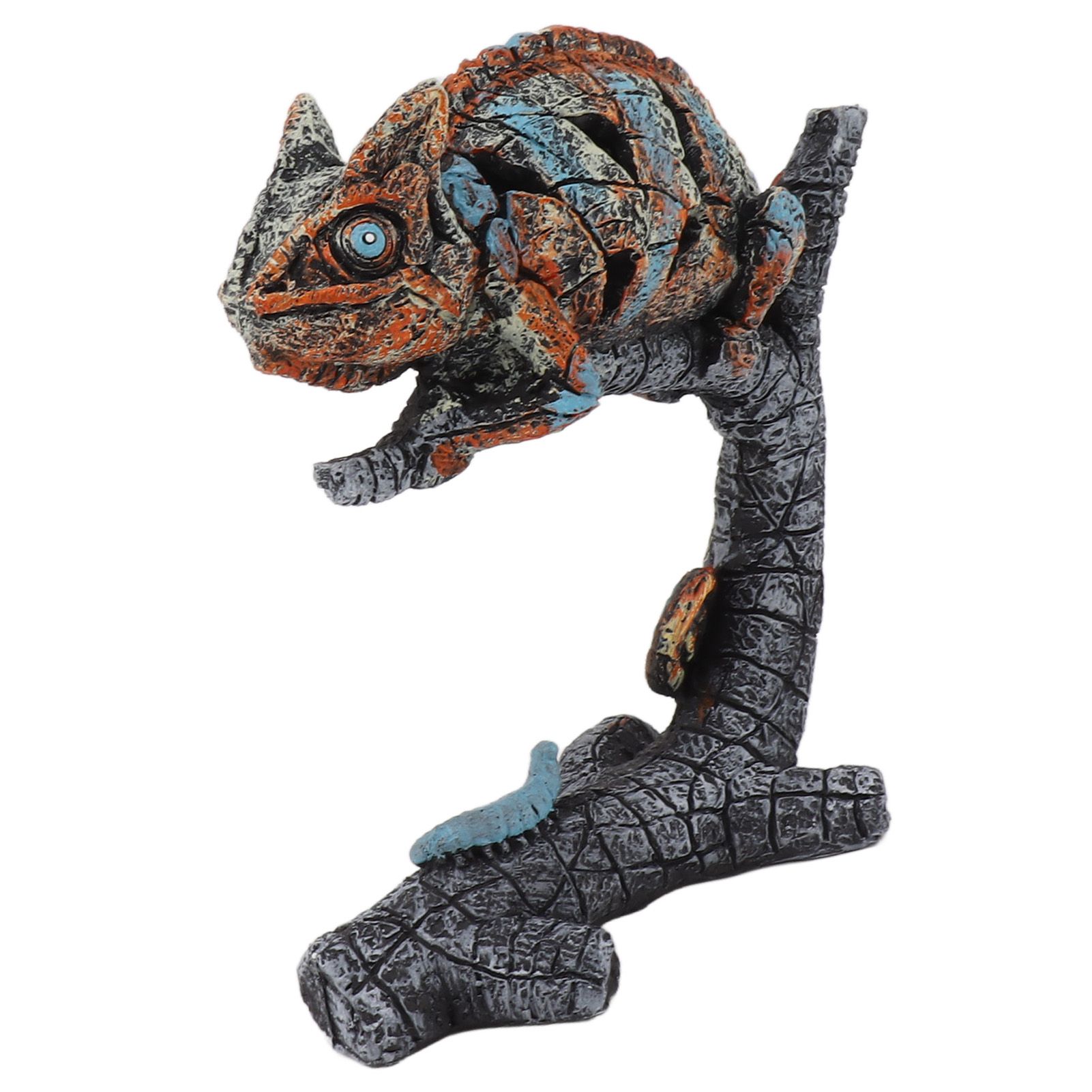 Chameleon Statue Sculpture Resin Chameleon Wild Animal Figurine Ornament for Home Desktop Decoration - Image 3
