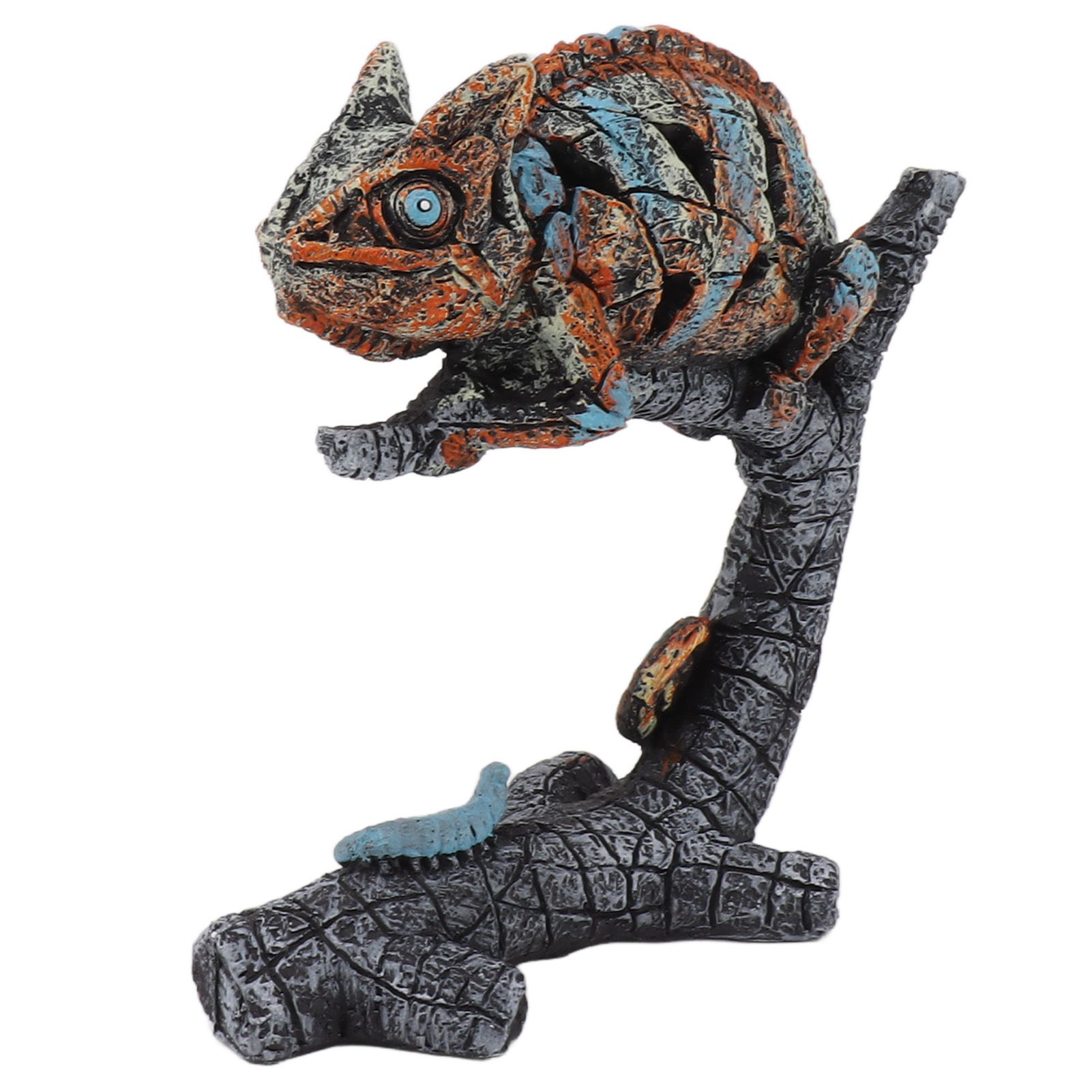 Chameleon Statue Sculpture Resin Chameleon Wild Animal Figurine Ornament for Home Desktop Decoration - Image 4