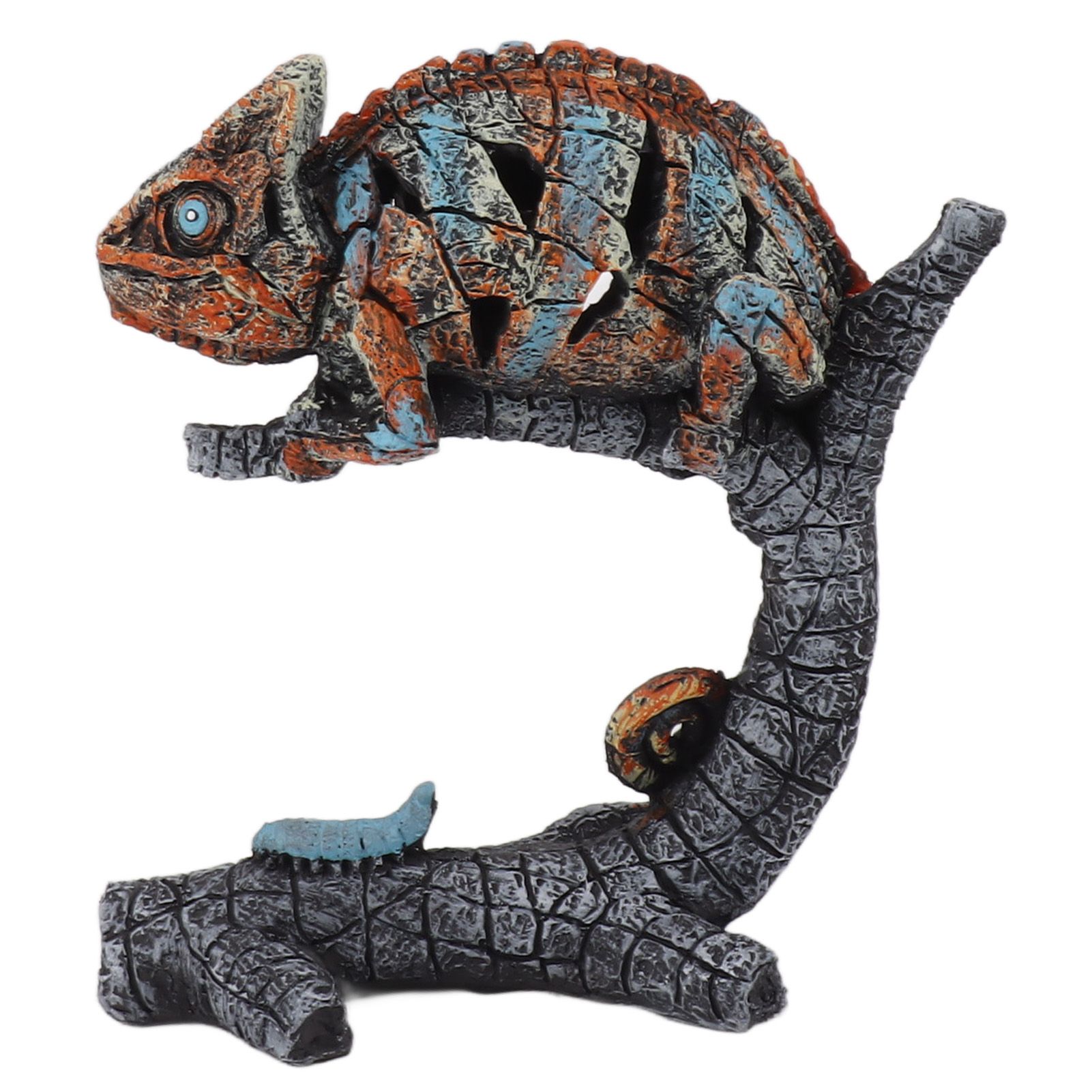 Chameleon Statue Sculpture Resin Chameleon Wild Animal Figurine Ornament for Home Desktop Decoration - Image 5