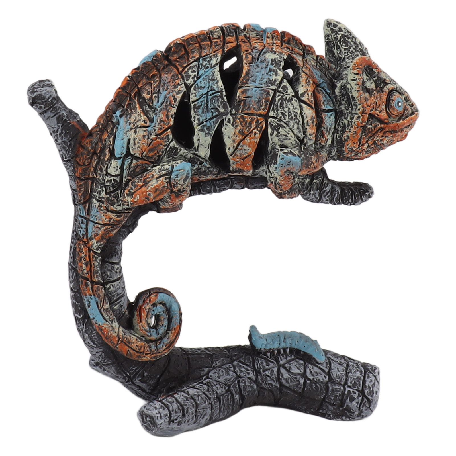 Chameleon Statue Sculpture Resin Chameleon Wild Animal Figurine Ornament for Home Desktop Decoration - Image 6