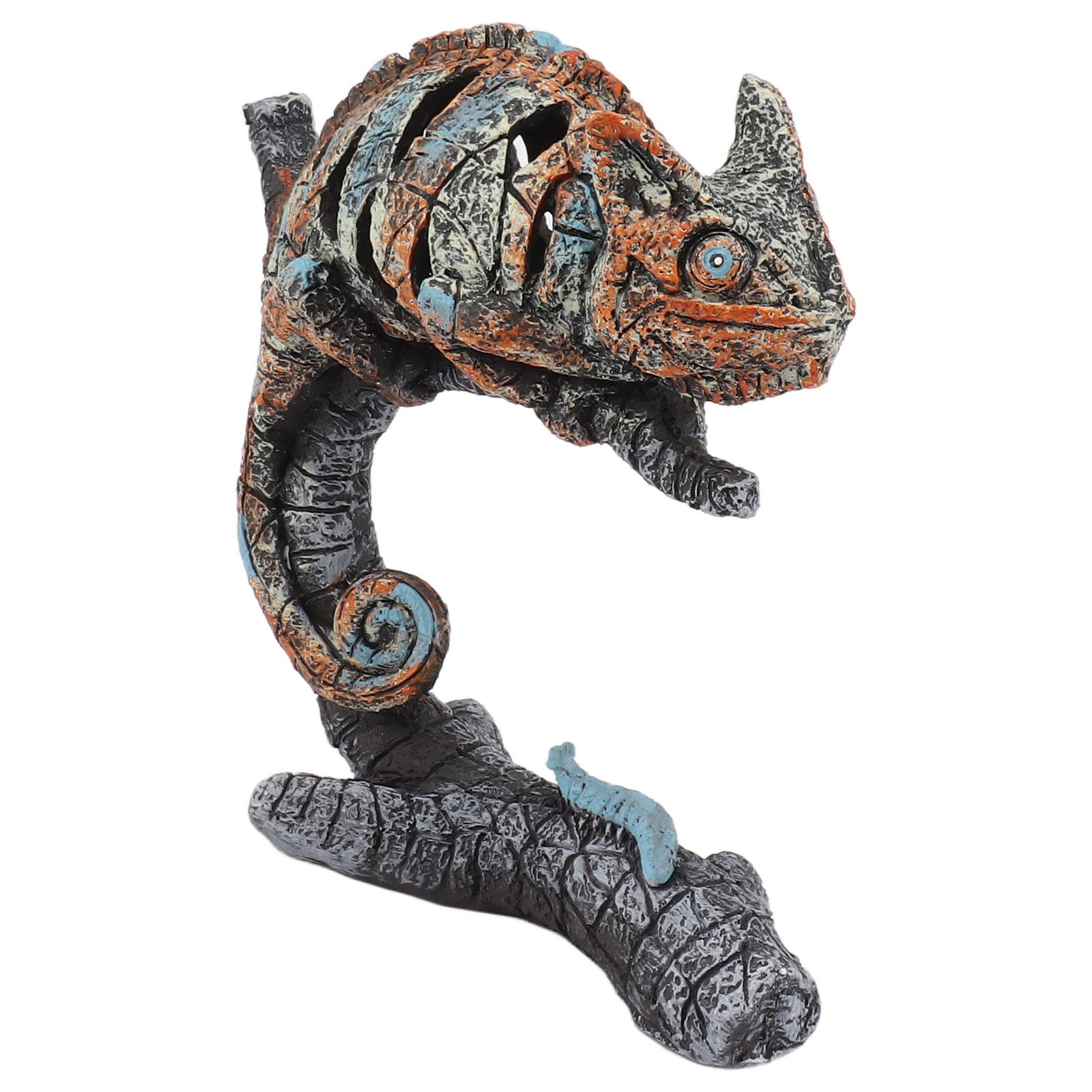 Chameleon Statue Sculpture Resin Chameleon Wild Animal Figurine Ornament for Home Desktop Decoration - Image 8