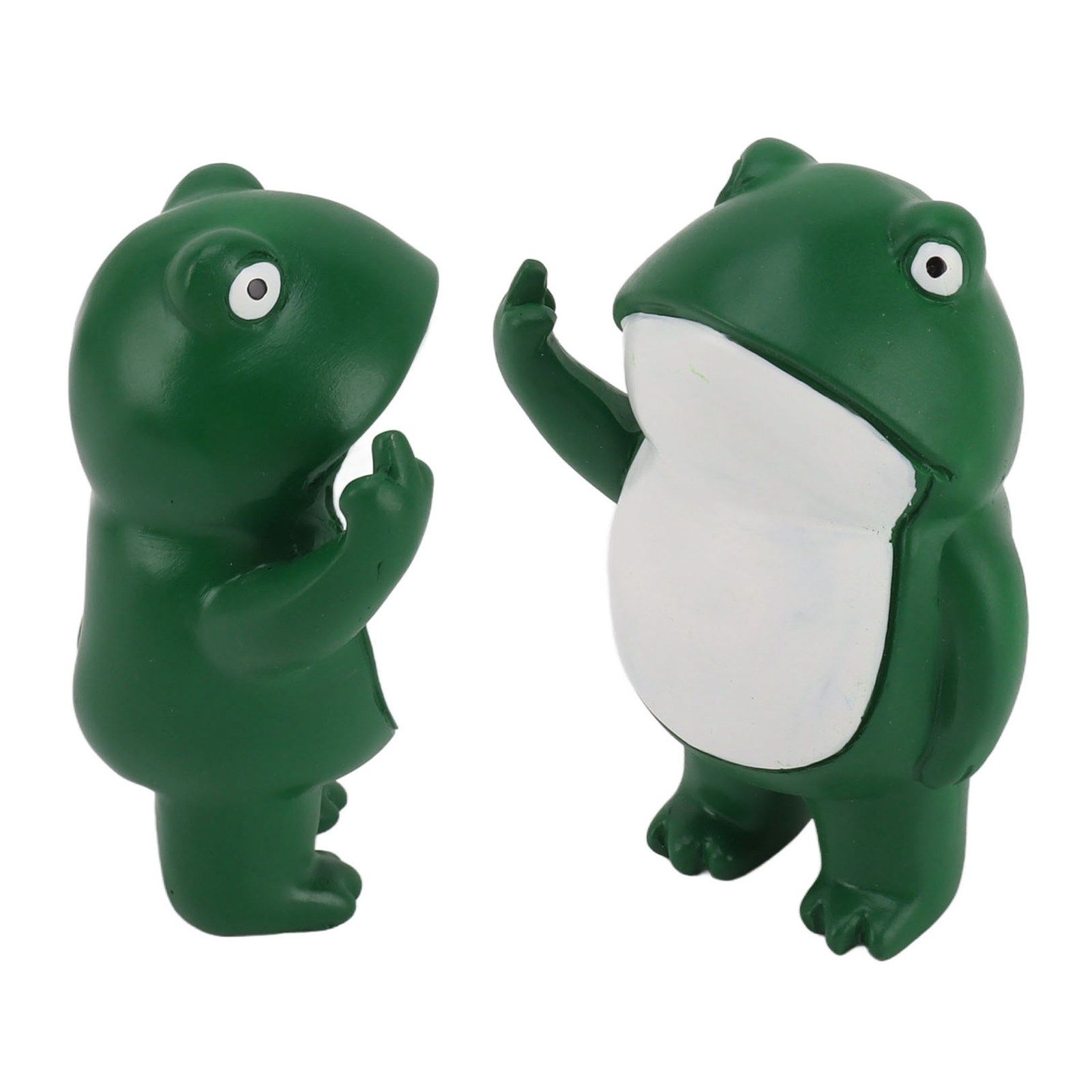 Rebellious Frog Figurine Middle Finger Frog Resin Ornament Frog Craft Decoration Sculpture for Home Office Desktop - Image 6