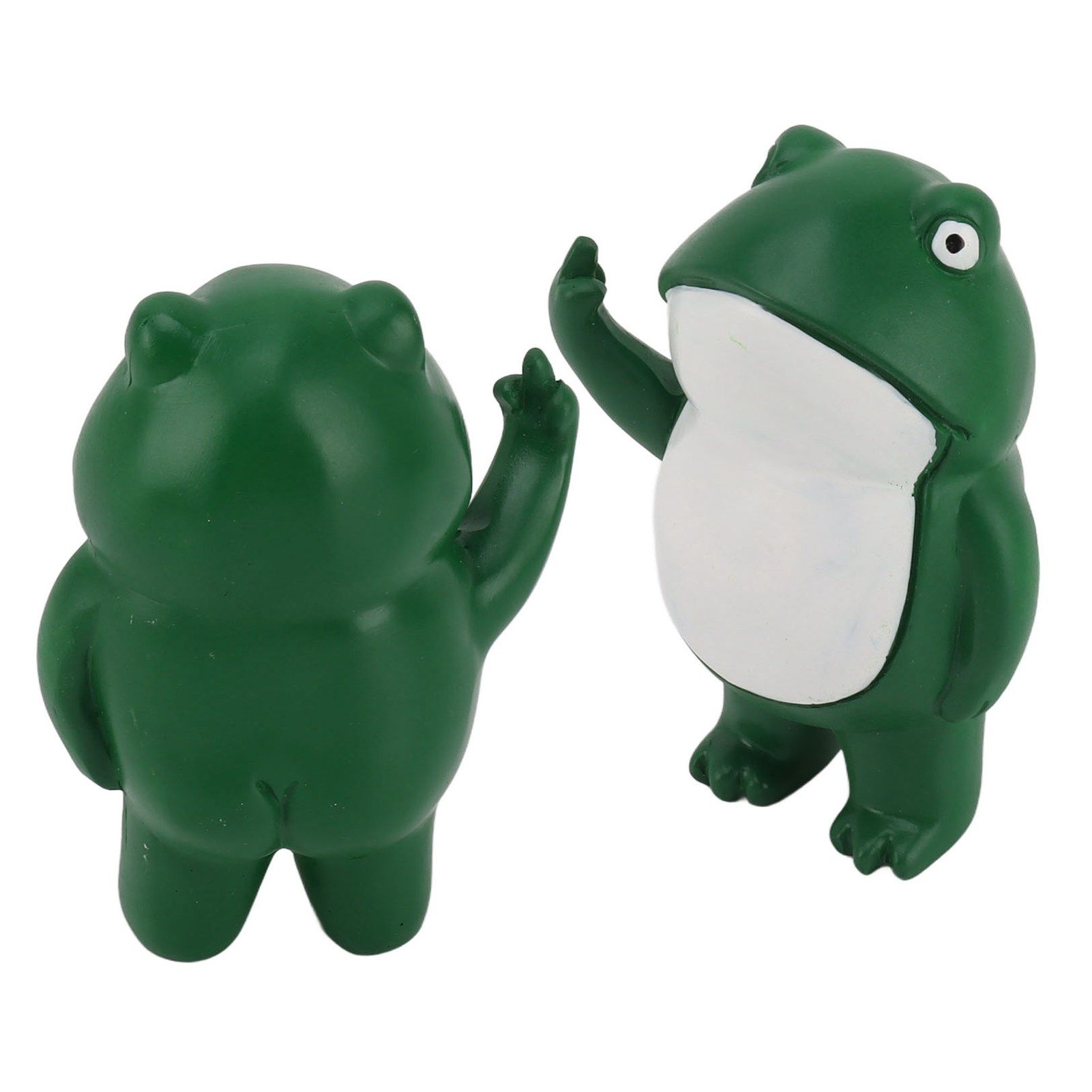 Rebellious Frog Figurine Middle Finger Frog Resin Ornament Frog Craft Decoration Sculpture for Home Office Desktop - Image 7