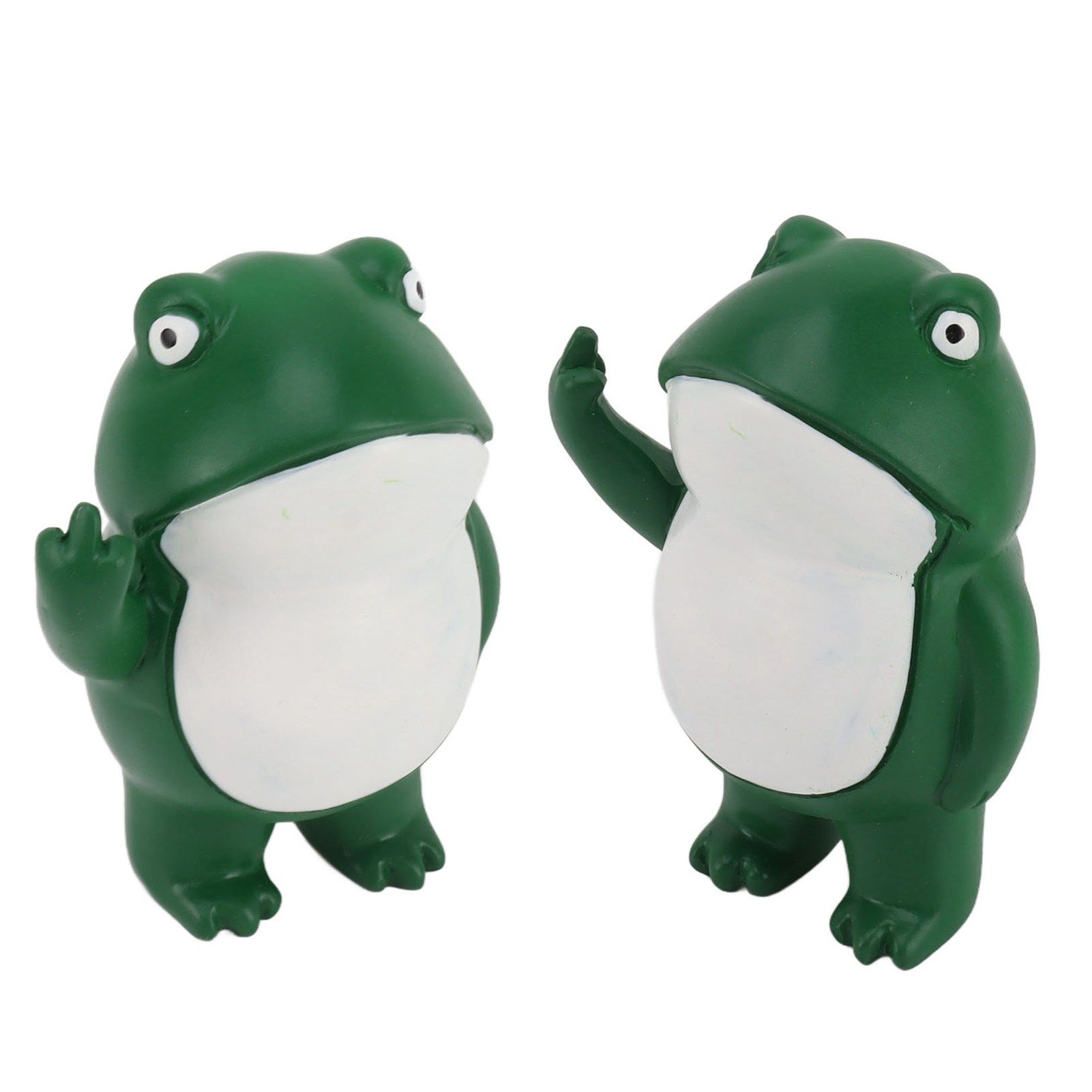 Rebellious Frog Figurine Middle Finger Frog Resin Ornament Frog Craft Decoration Sculpture for Home Office Desktop - Image 8