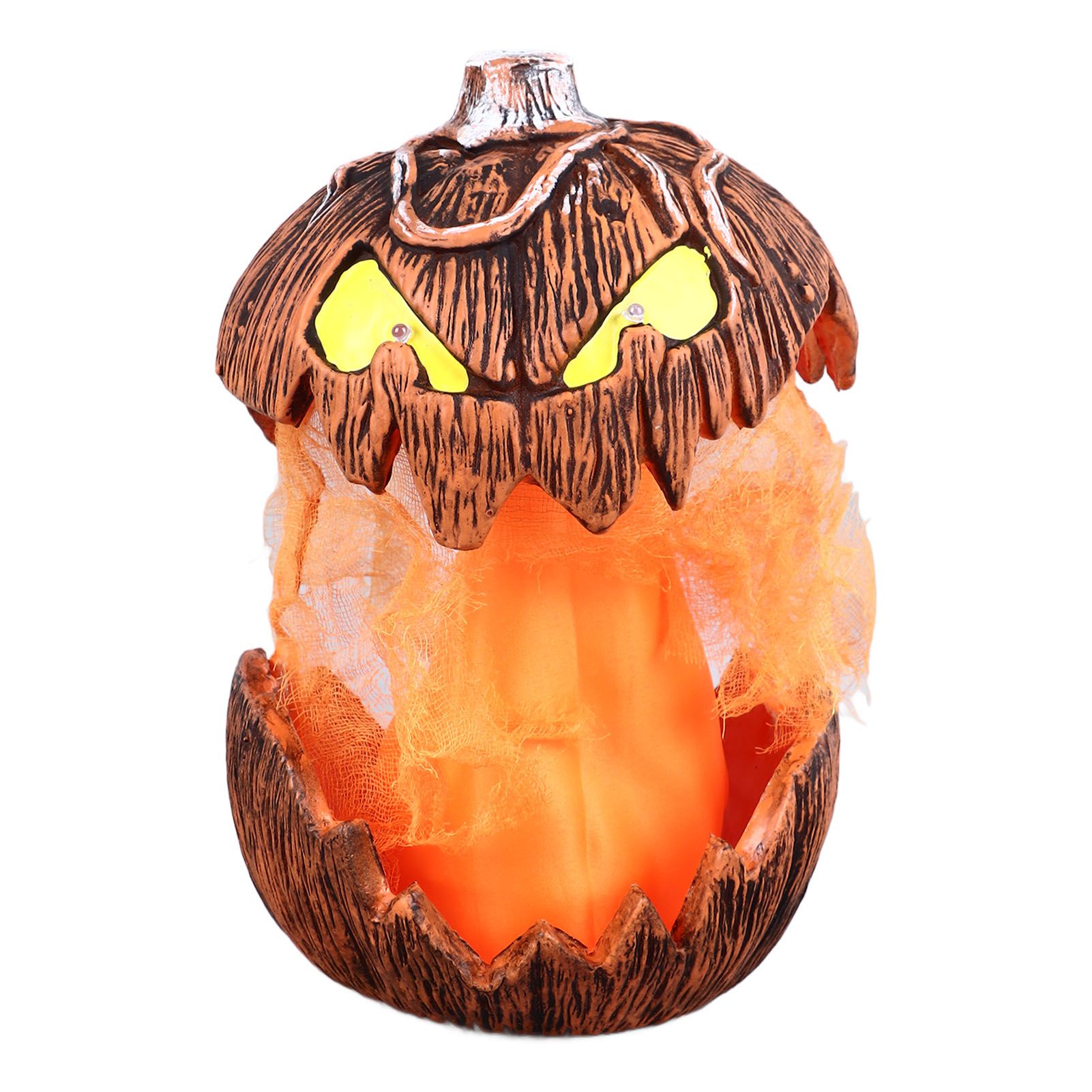 20cm Voice Activated Pumpkin Lifting Lighting Pumpkin Decoration for Indoor Lawn Table Halloween Haunted House - Image 1