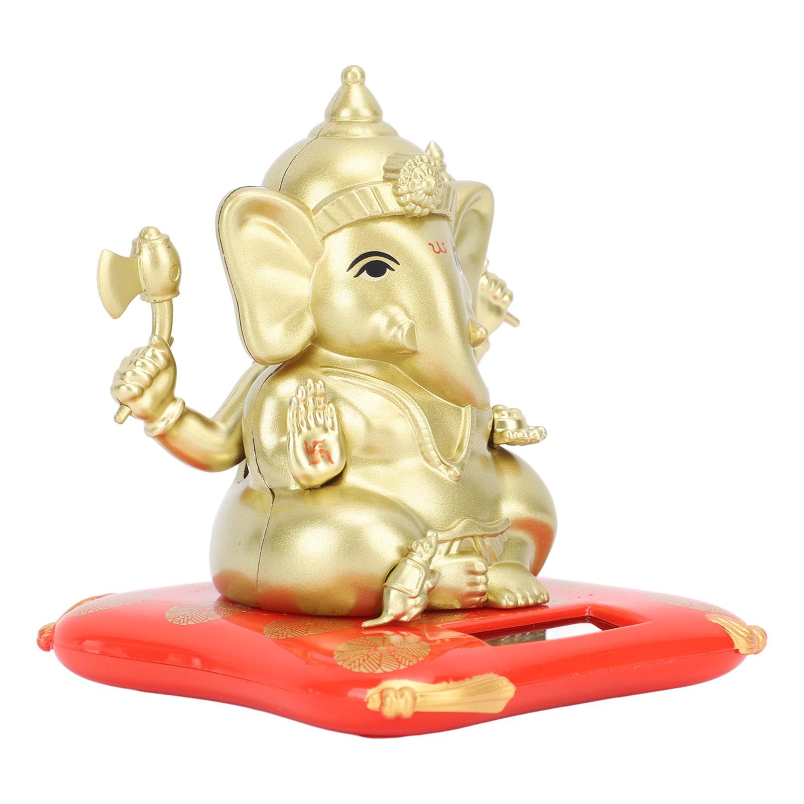 Car Solar Bobble Head Toy Exquisite Environmentally Friendly Elephant Swinging Dancing Toy Gold - Image 3