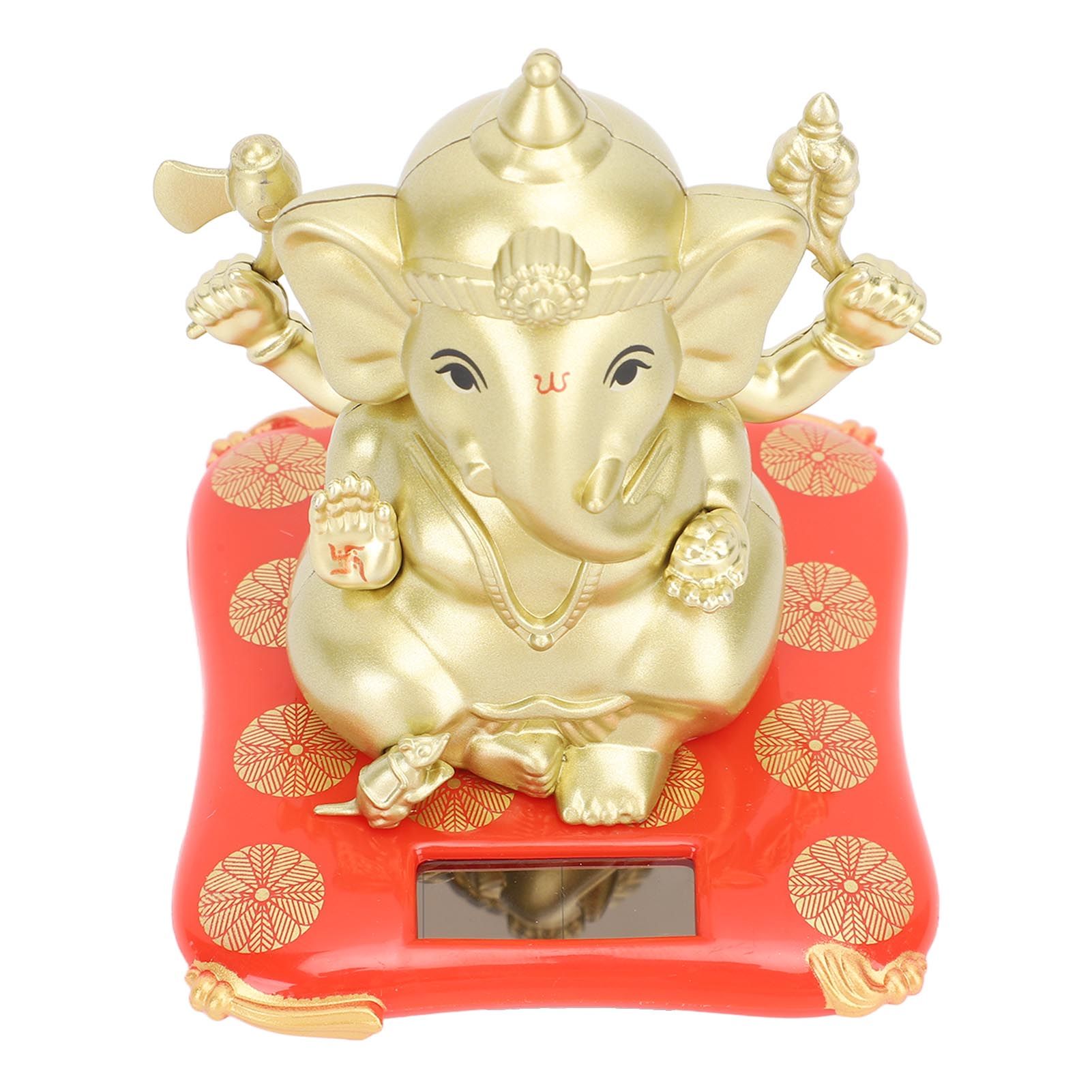 Car Solar Bobble Head Toy Exquisite Environmentally Friendly Elephant Swinging Dancing Toy Gold - Image 6