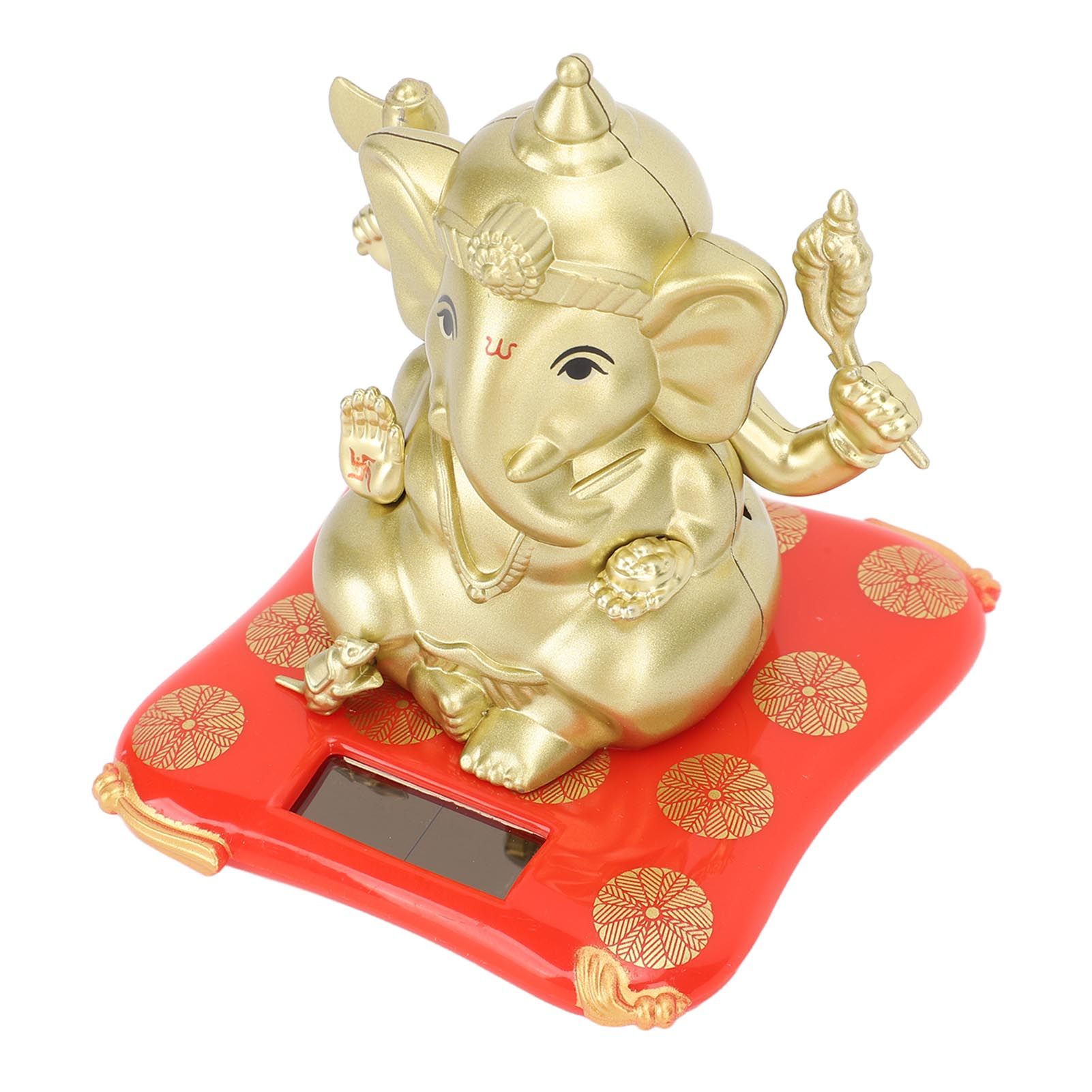 Car Solar Bobble Head Toy Exquisite Environmentally Friendly Elephant Swinging Dancing Toy Gold - Image 7