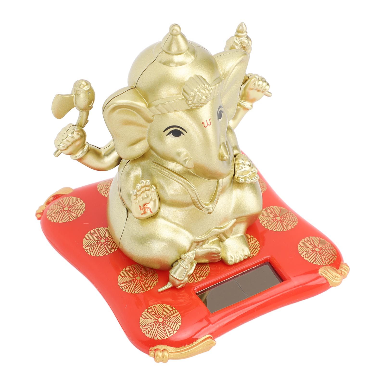 Car Solar Bobble Head Toy Exquisite Environmentally Friendly Elephant Swinging Dancing Toy Gold - Image 8