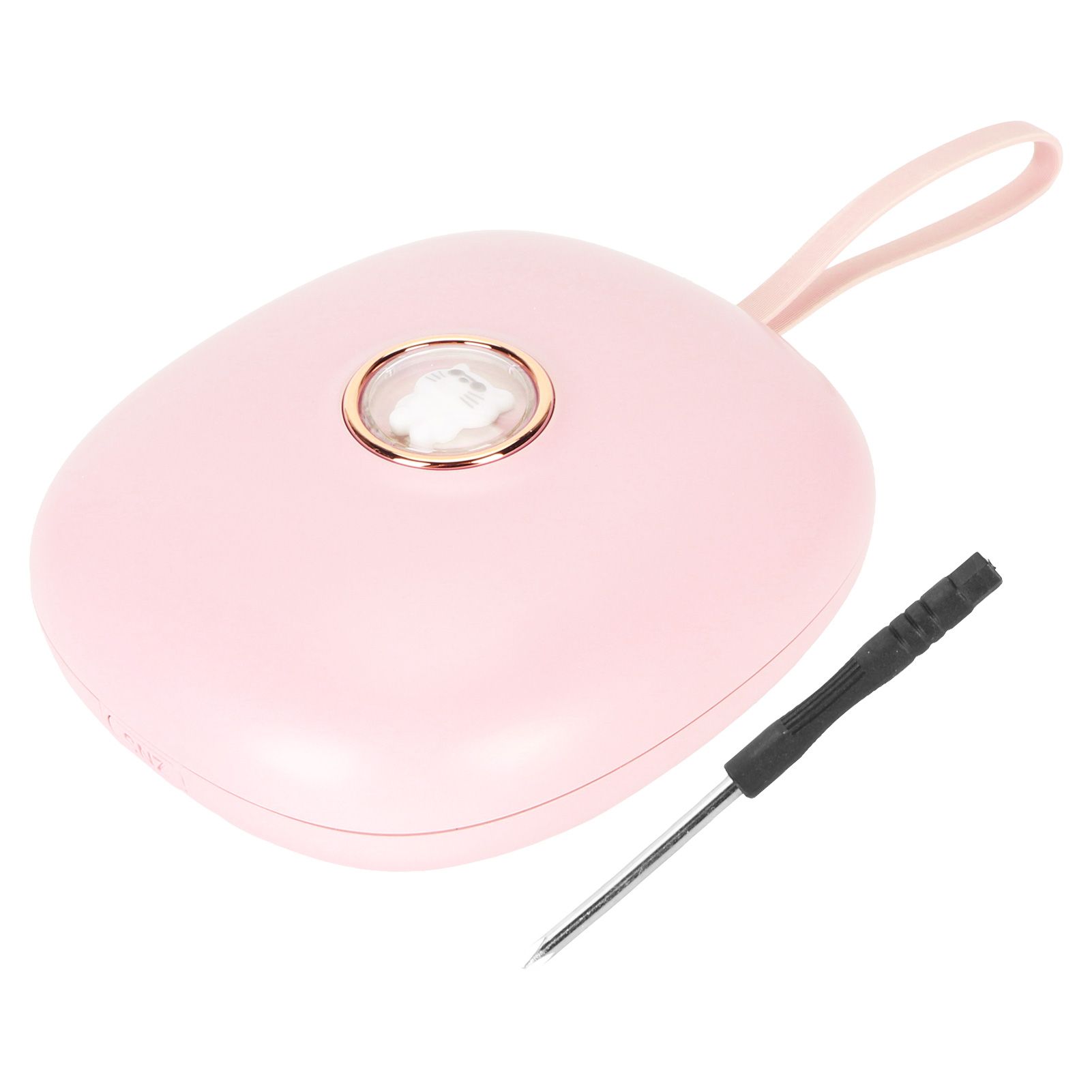 Vibrating Digital Alarm Clock Portable LED Electronic Digital Alarm Clock for Heavy Sleepers Students Children Rose Pink - Image 1