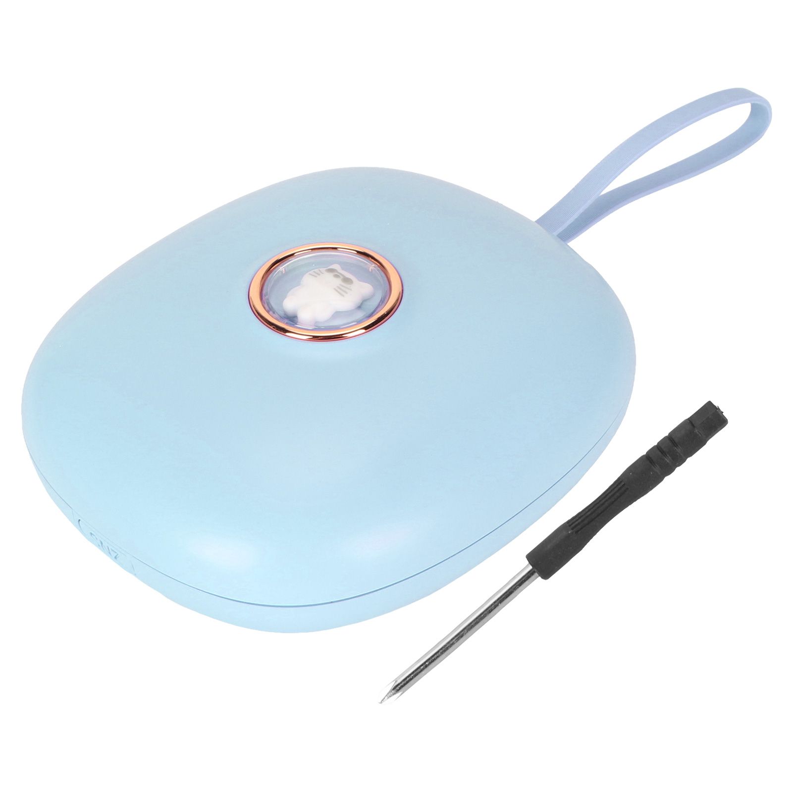 Vibrating Digital Alarm Clock Portable LED Electronic Digital Alarm Clock for Heavy Sleepers Students Children Sky Blue - Image 1