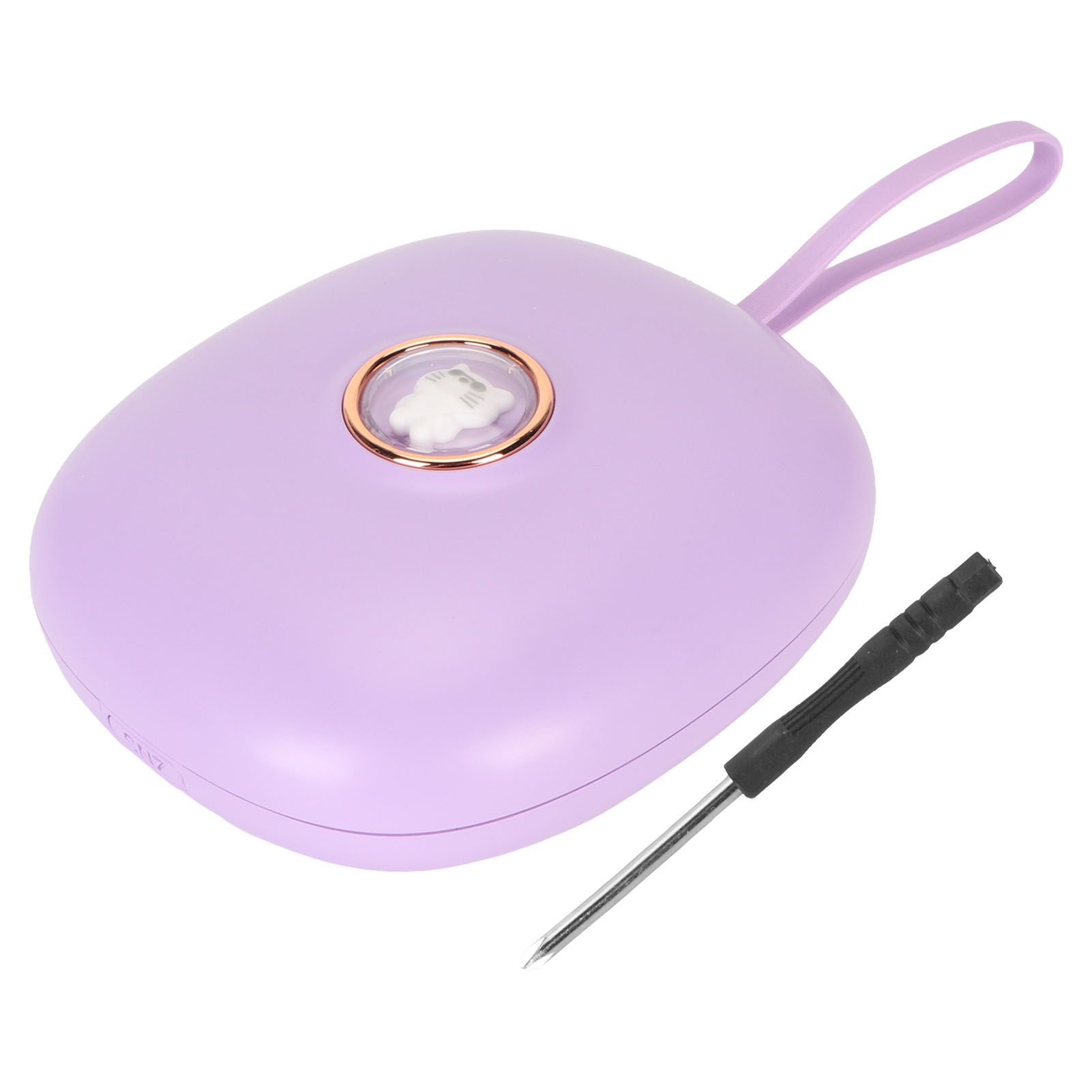 Vibrating Digital Alarm Clock Portable LED Electronic Digital Alarm Clock for Heavy Sleepers Students Children Lilac Purple - Image 1