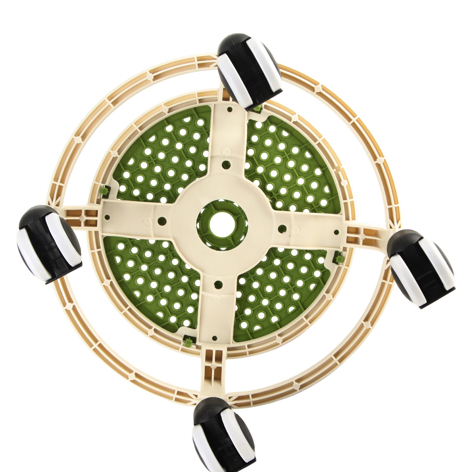 Round Rolling Low Stool Comfortable Universal Wheel Movable Mini Stool High Weight Capacity for Home Green - Image 5