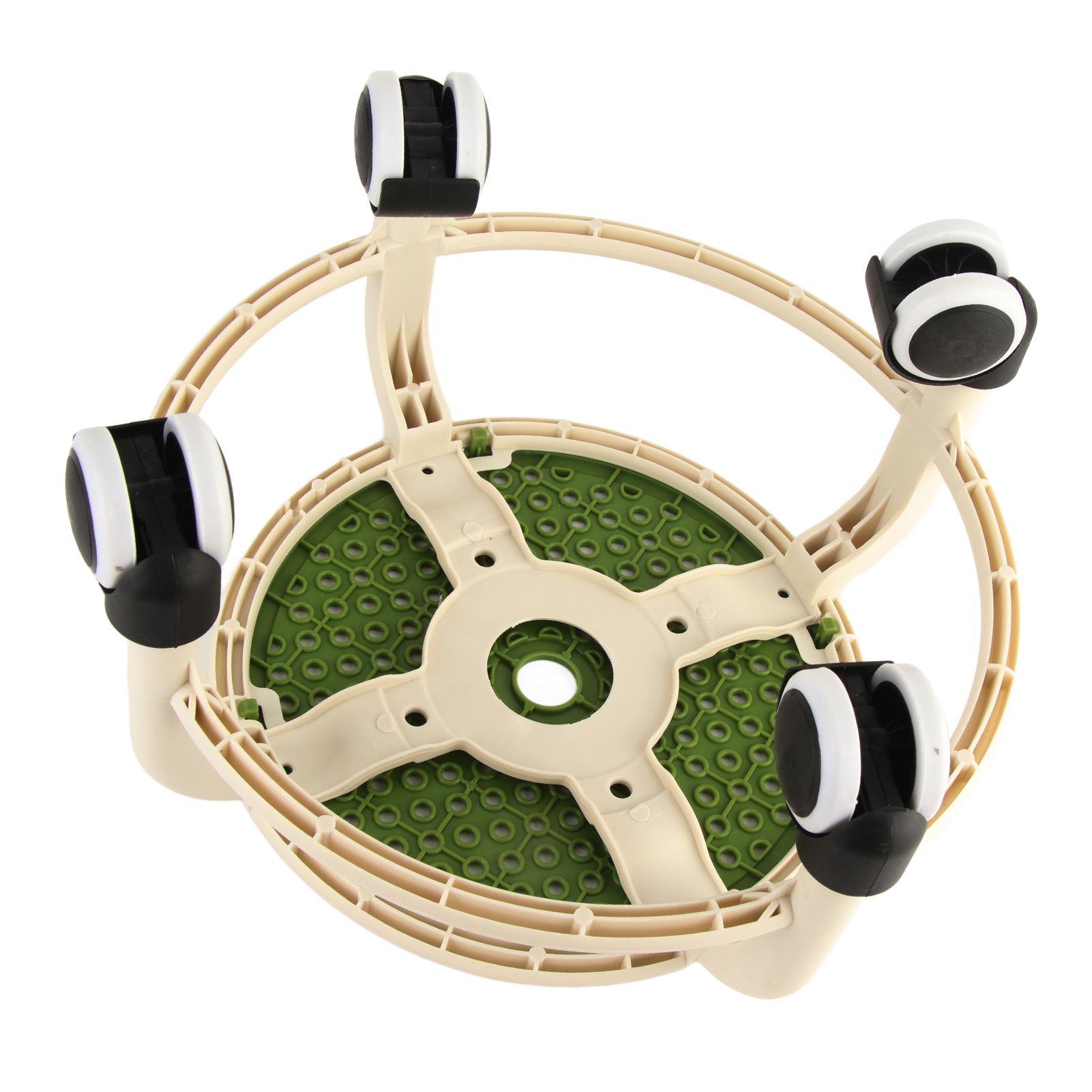Round Rolling Low Stool Comfortable Universal Wheel Movable Mini Stool High Weight Capacity for Home Green - Image 6
