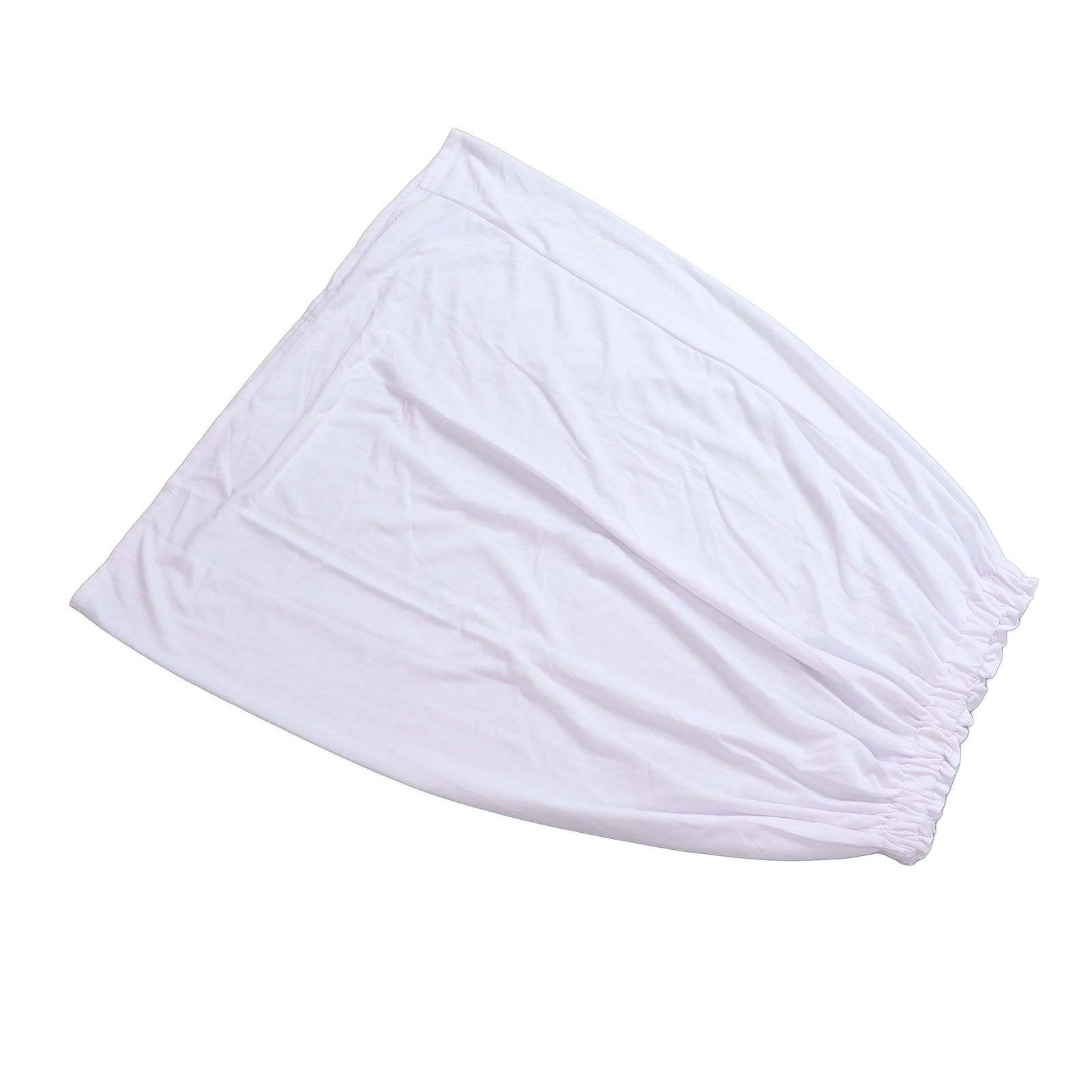 Women Bath Towel Wrap Cotton Boob Tube Top Bath Towel Skirt Dree for Travel Beach White - Image 3