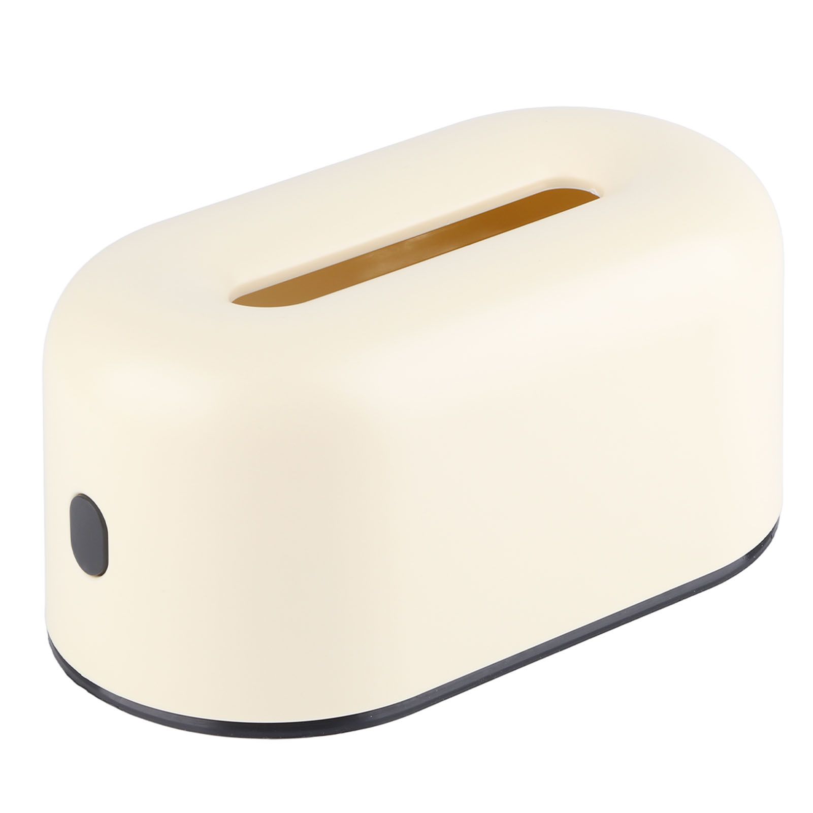 Tissue Box Holder Waterproof Simple Cream Yellow Wide Opening Plastic Tissue Paper Box for Office Bedroom Living Room - Image 2