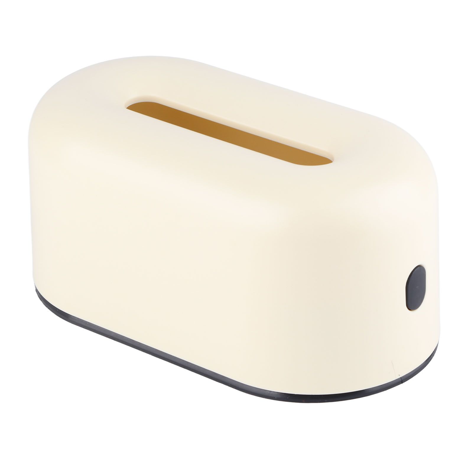 Tissue Box Holder Waterproof Simple Cream Yellow Wide Opening Plastic Tissue Paper Box for Office Bedroom Living Room - Image 4