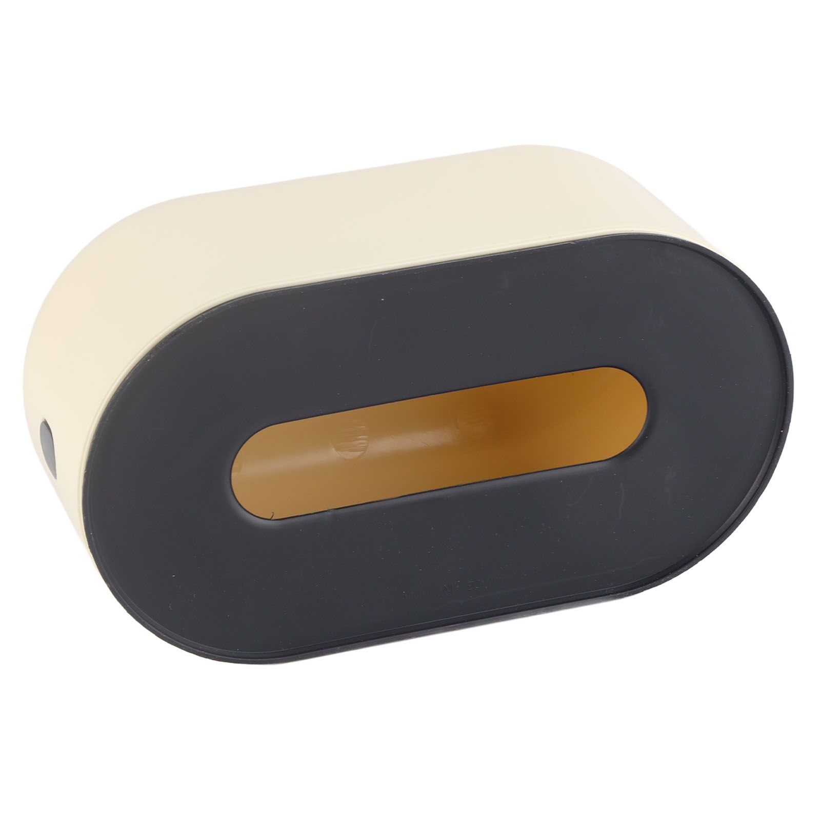 Tissue Box Holder Waterproof Simple Cream Yellow Wide Opening Plastic Tissue Paper Box for Office Bedroom Living Room - Image 7