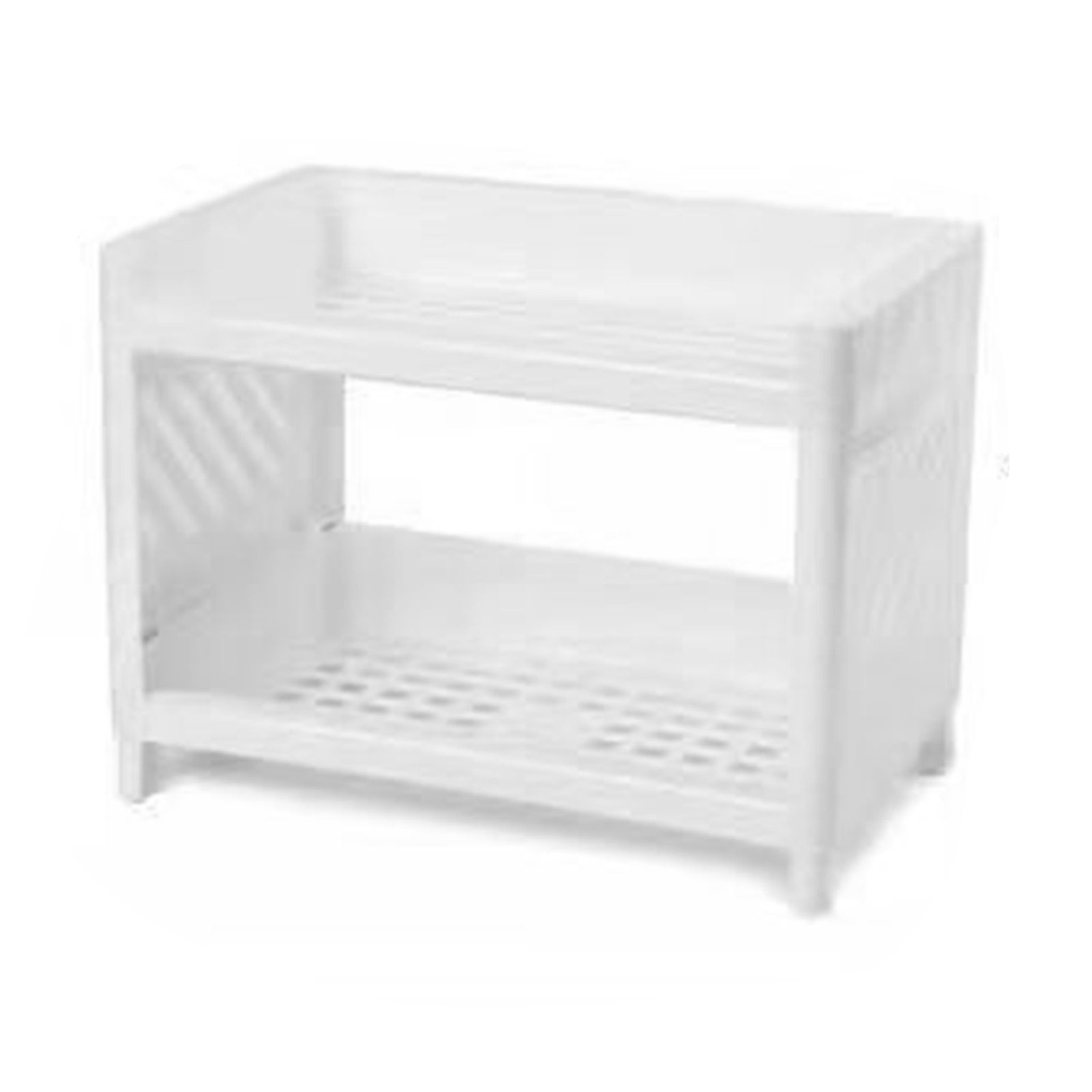 Desktop Storage Shelf Multifunctional Practical Durable Desktop Organizer for Bedroom White - Image 1