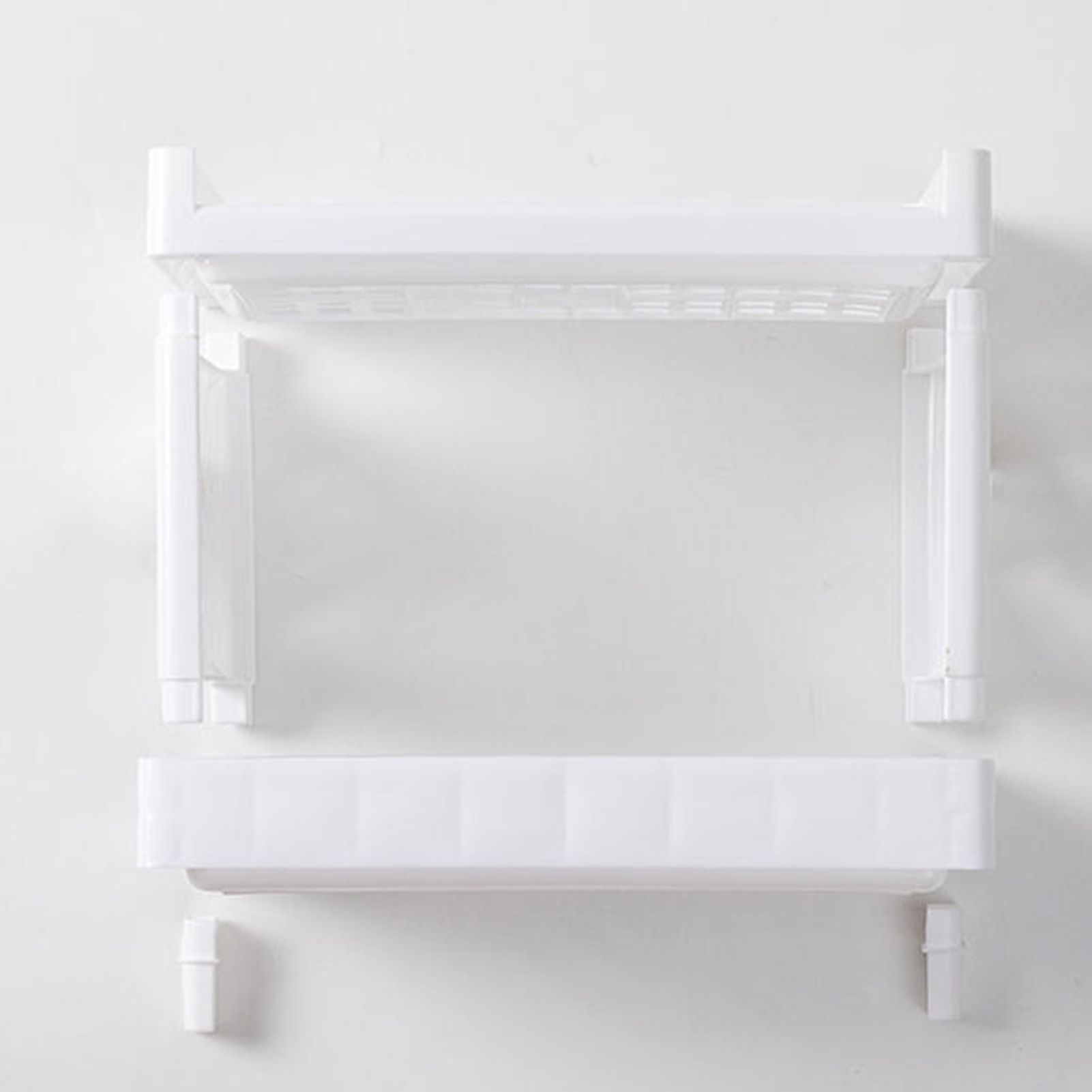 Desktop Storage Shelf Multifunctional Practical Durable Desktop Organizer for Bedroom White - Image 7