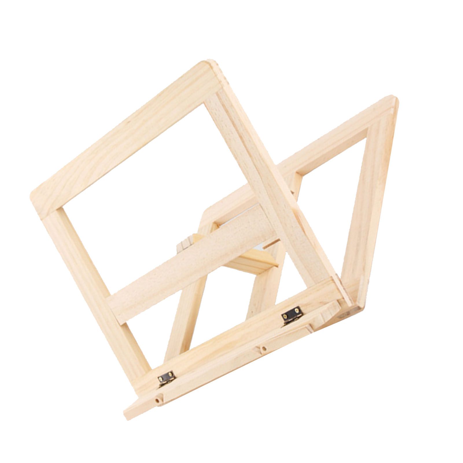 Wooden Book Stand Adjustable Book Holder Reading Stand Recipe Cookbook Holder for Kid Adult Home Wooden Clip - Image 3