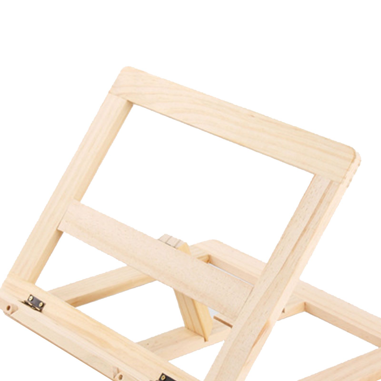 Wooden Book Stand Adjustable Book Holder Reading Stand Recipe Cookbook Holder for Kid Adult Home Wooden Clip - Image 7
