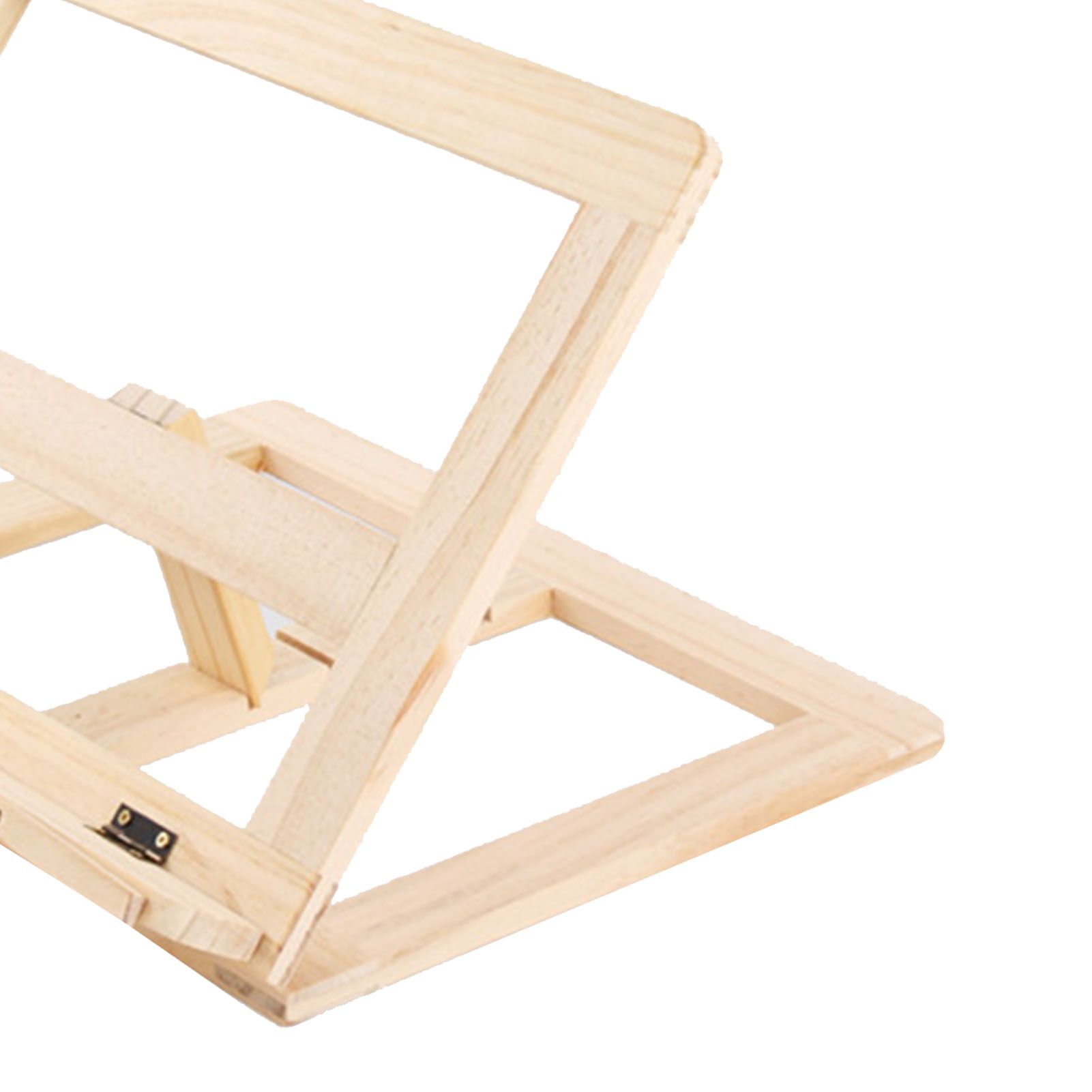 Wooden Book Stand Adjustable Book Holder Reading Stand Recipe Cookbook Holder for Kid Adult Home Wooden Clip - Image 8