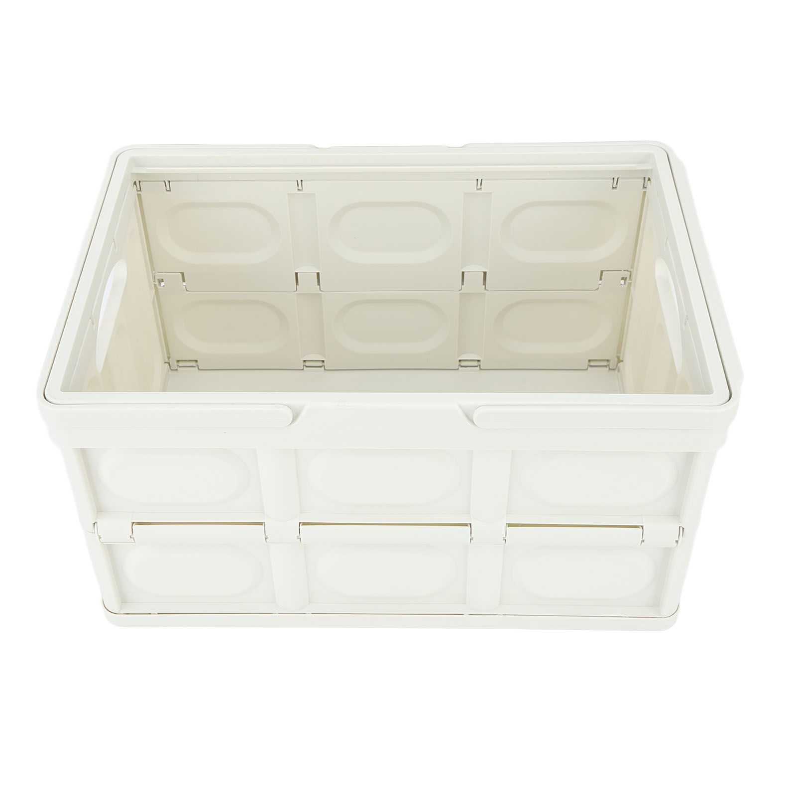 Camp Box Outdoor Camping Portable Storage Box with Handle Removable Foldable Camping Portable Wooden Lid Storage Box S - Image 8