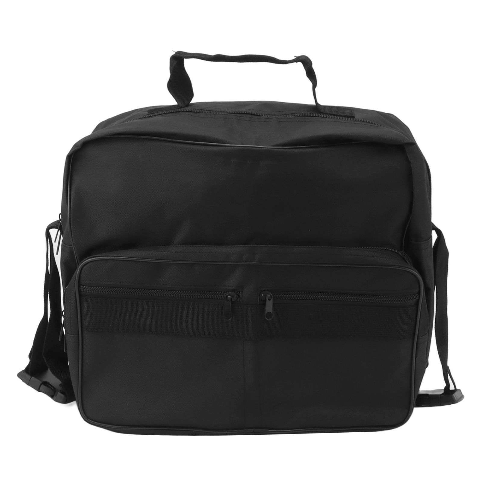 Wheelchair Bag Hang On Back Storage Tote Portable Large Capacity Waterproof Accessible Pouch Travel Messenger Black - Image 1