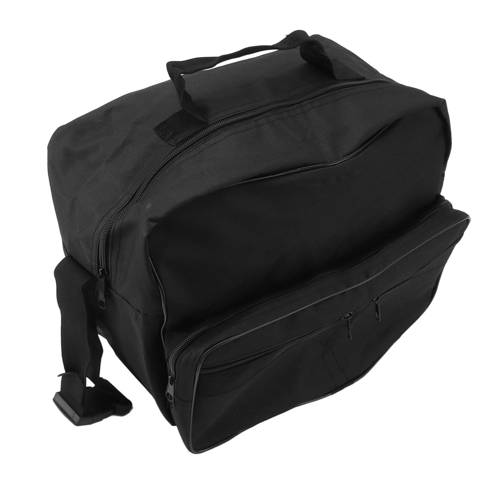 Wheelchair Bag Hang On Back Storage Tote Portable Large Capacity Waterproof Accessible Pouch Travel Messenger Black - Image 3